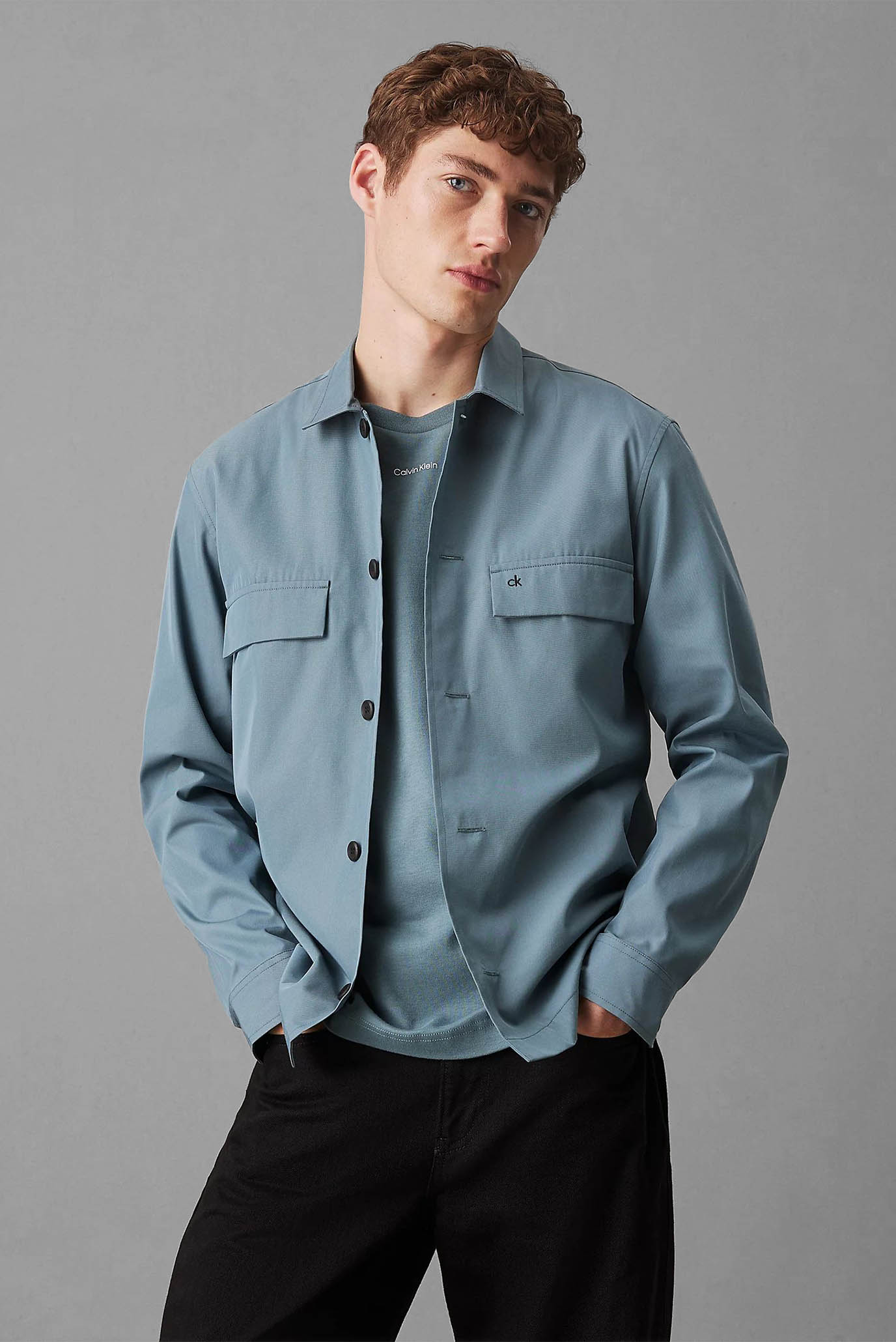 Рубашка COTTON BLEND OVERSHIRT 1