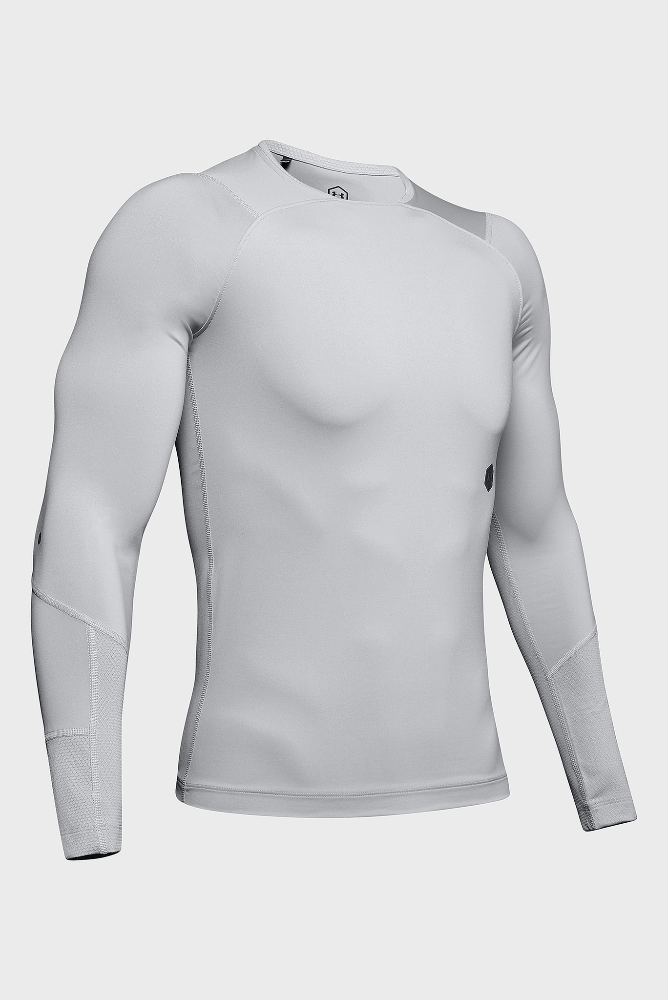 Мужской серый реглан UA Rush Compression LS 5