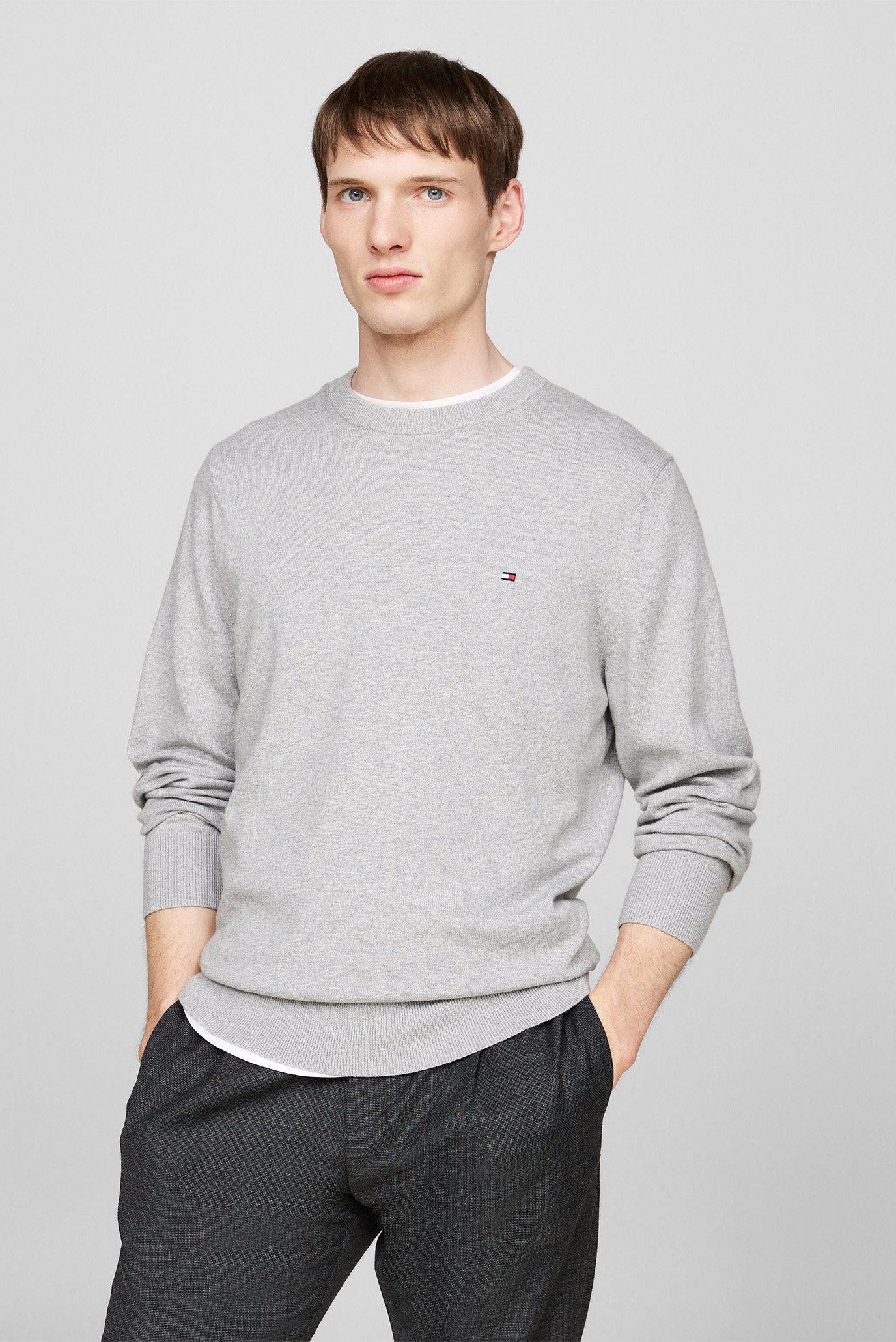 Свитер/PIMA ORG CTN CASHMERE CREW NECK 1