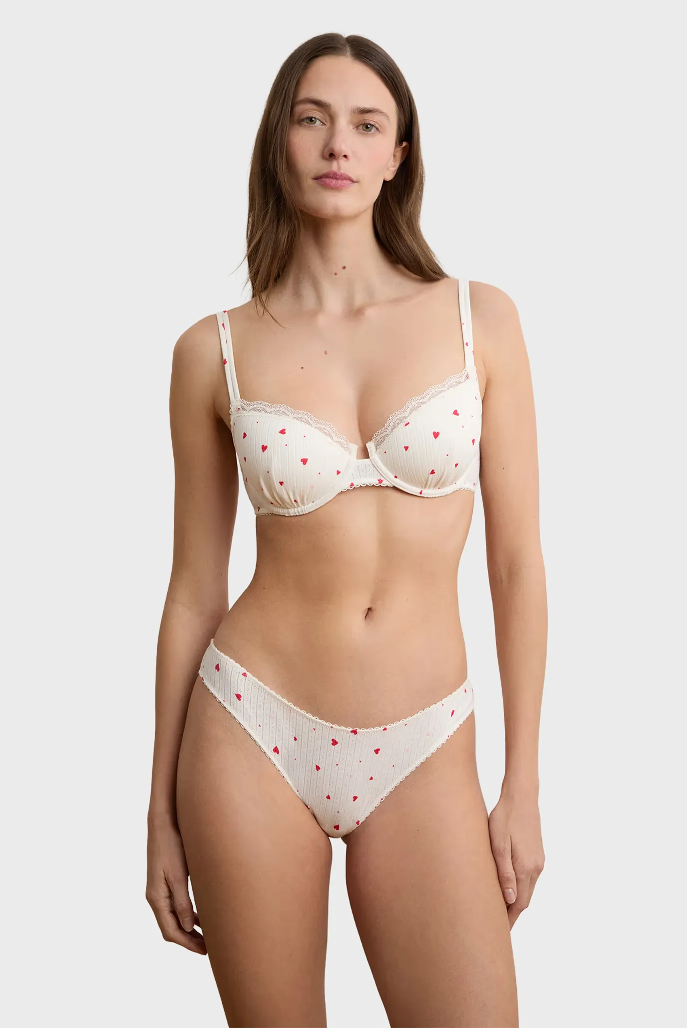 Женские белые трусики-слипы с узором VANITY GOURMANDE 2