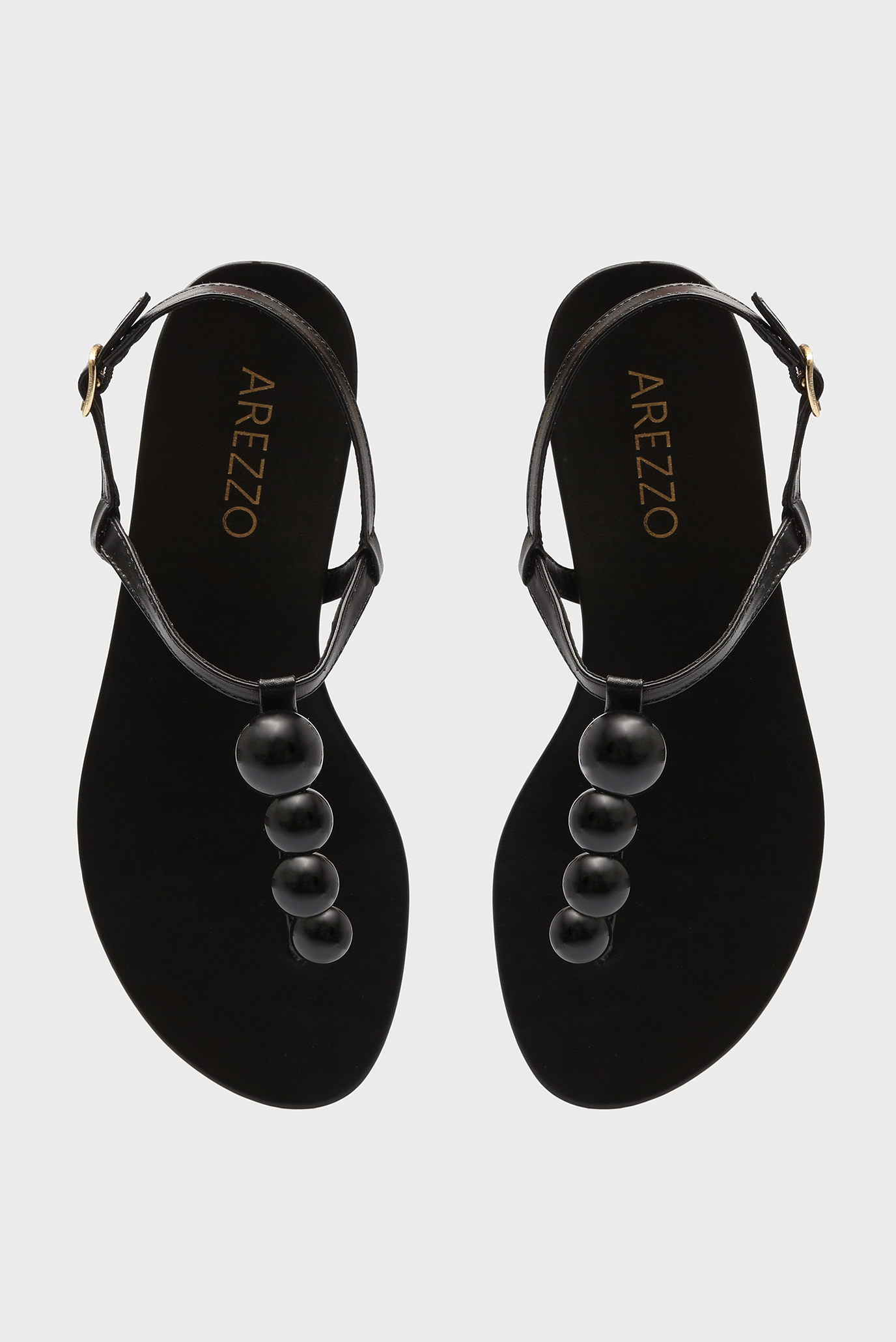 Женские черные сандалии Arezzo Женские черные сандалии 8