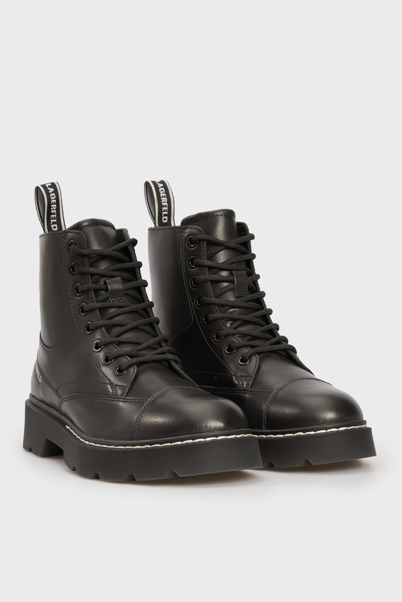 Женские черные кожаные ботинки 3