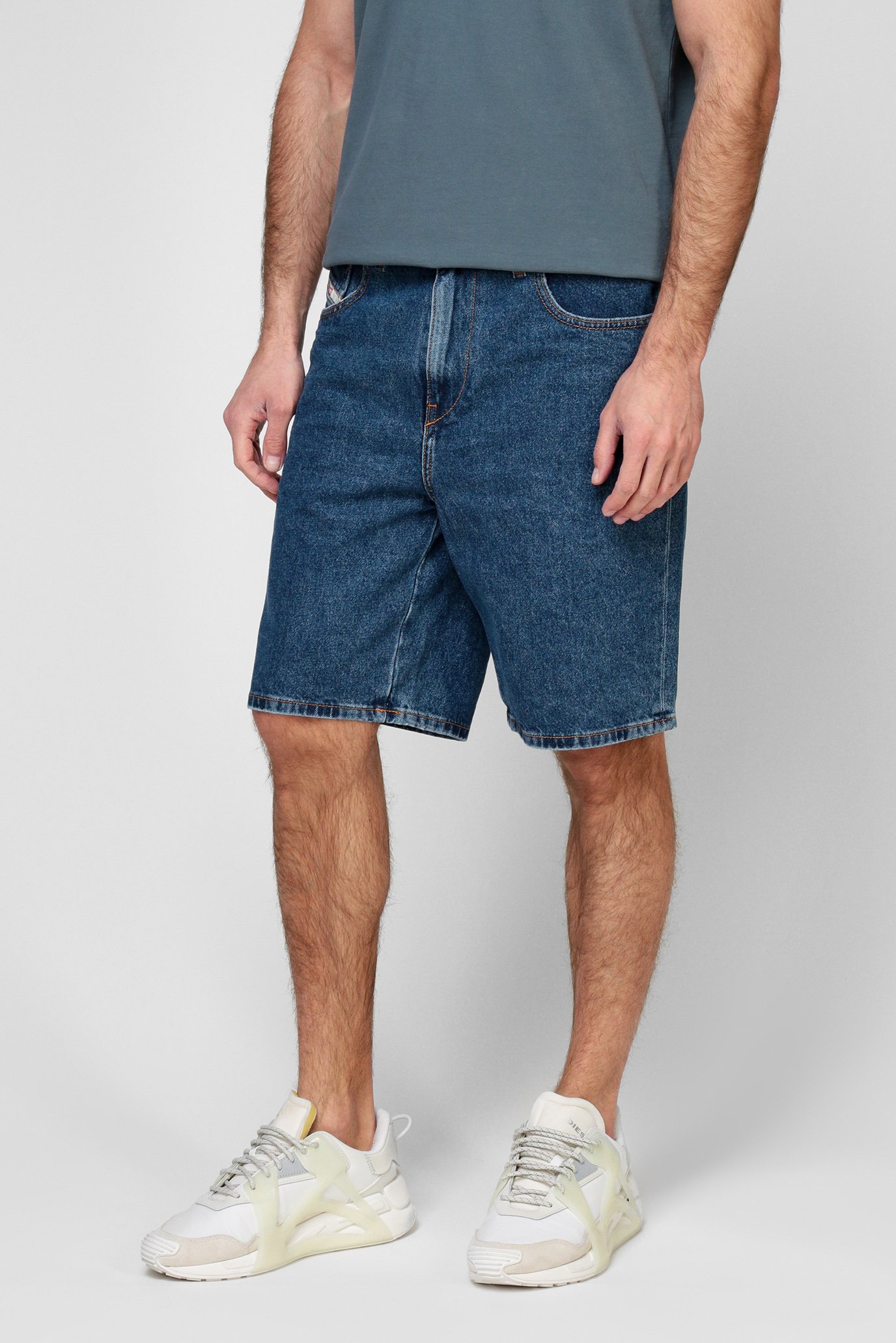 Мужские синие джинсовые шорты D-STRUKT-SHORT 8