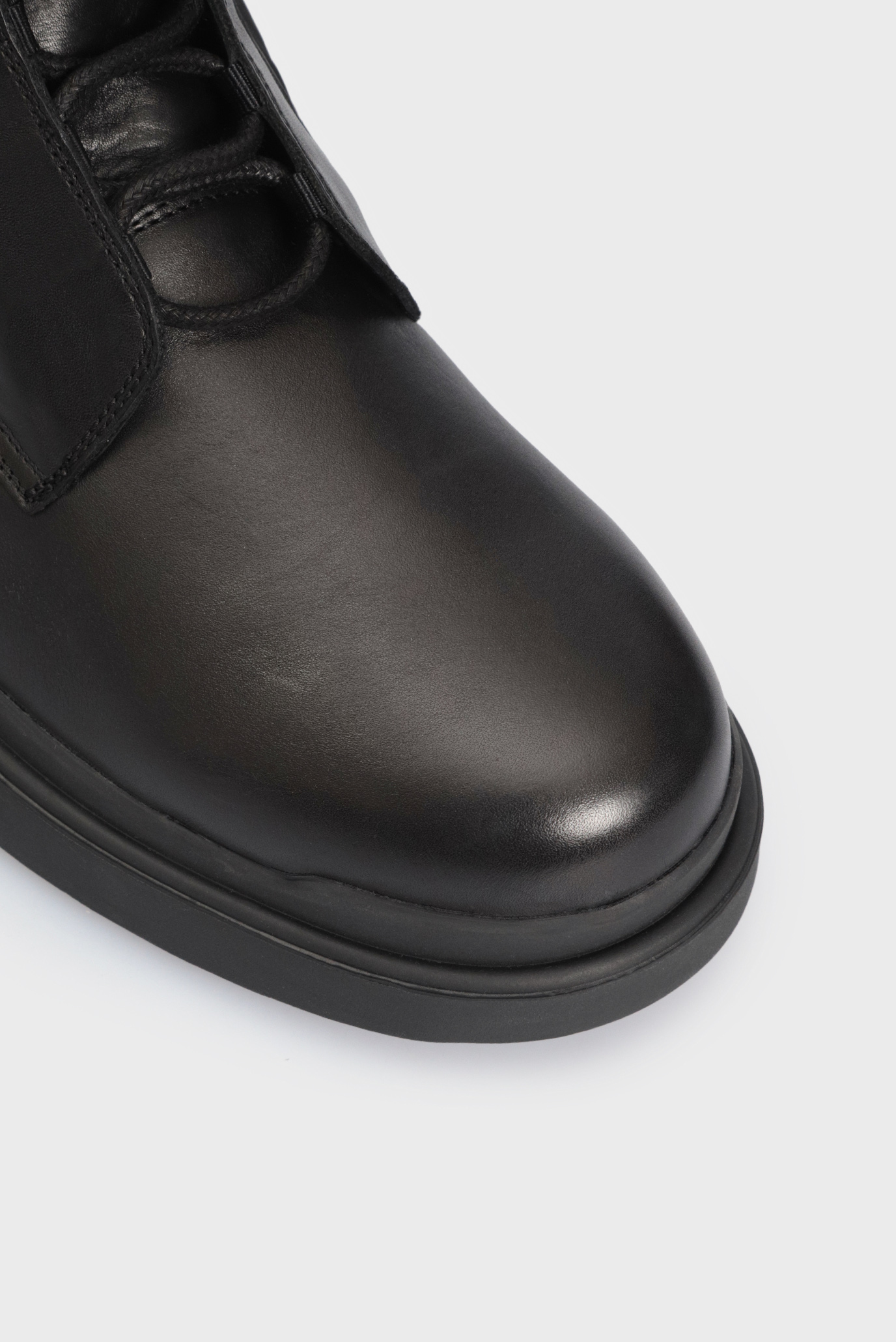 Мужские черные кожаные ботинки LACE UP BOOT MIX 9