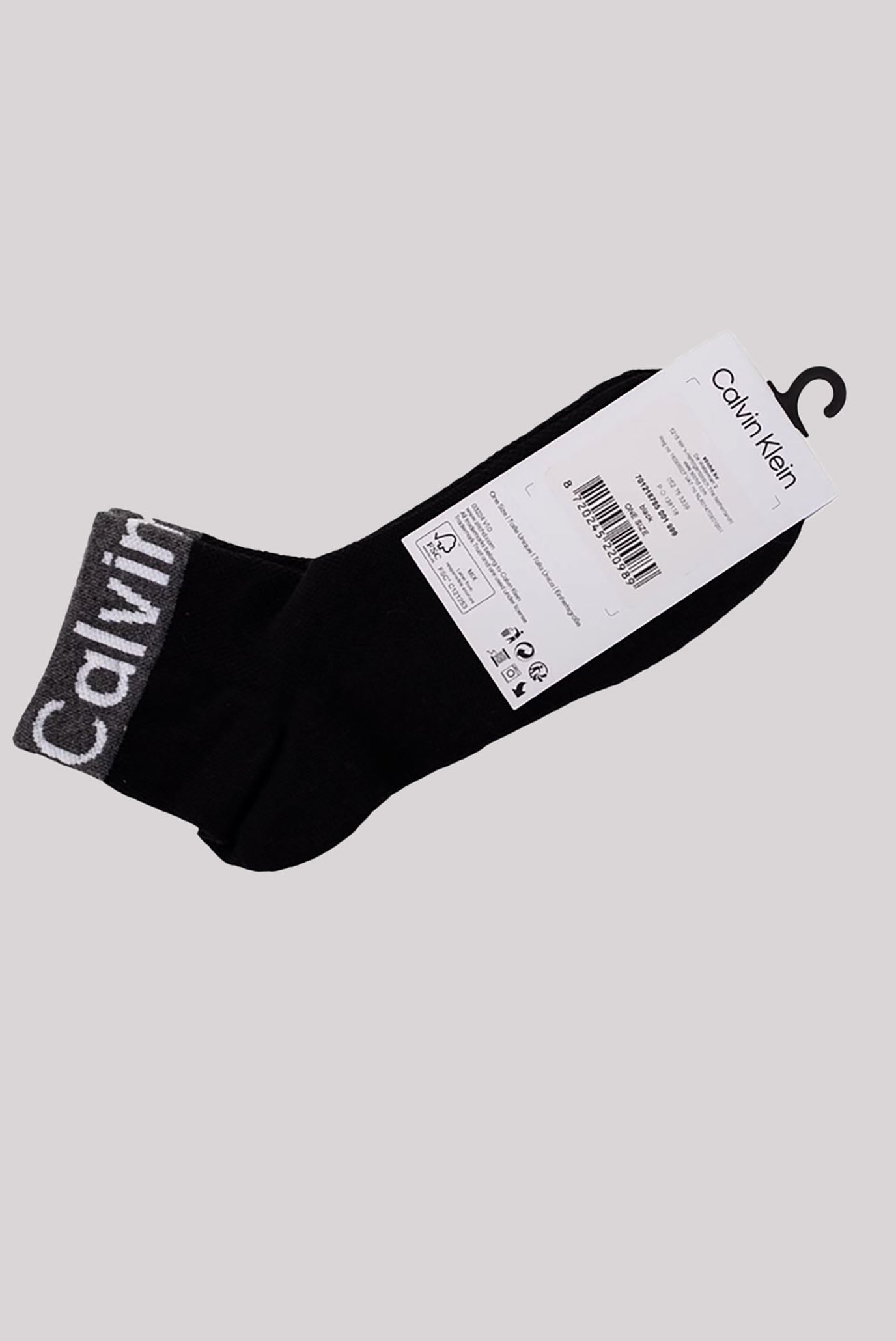 Носки CK WOMEN QUARTER 1P LOGO WELT 2