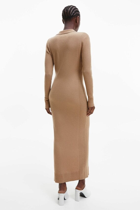 Платье WOOL TENCEL RIB DRESS