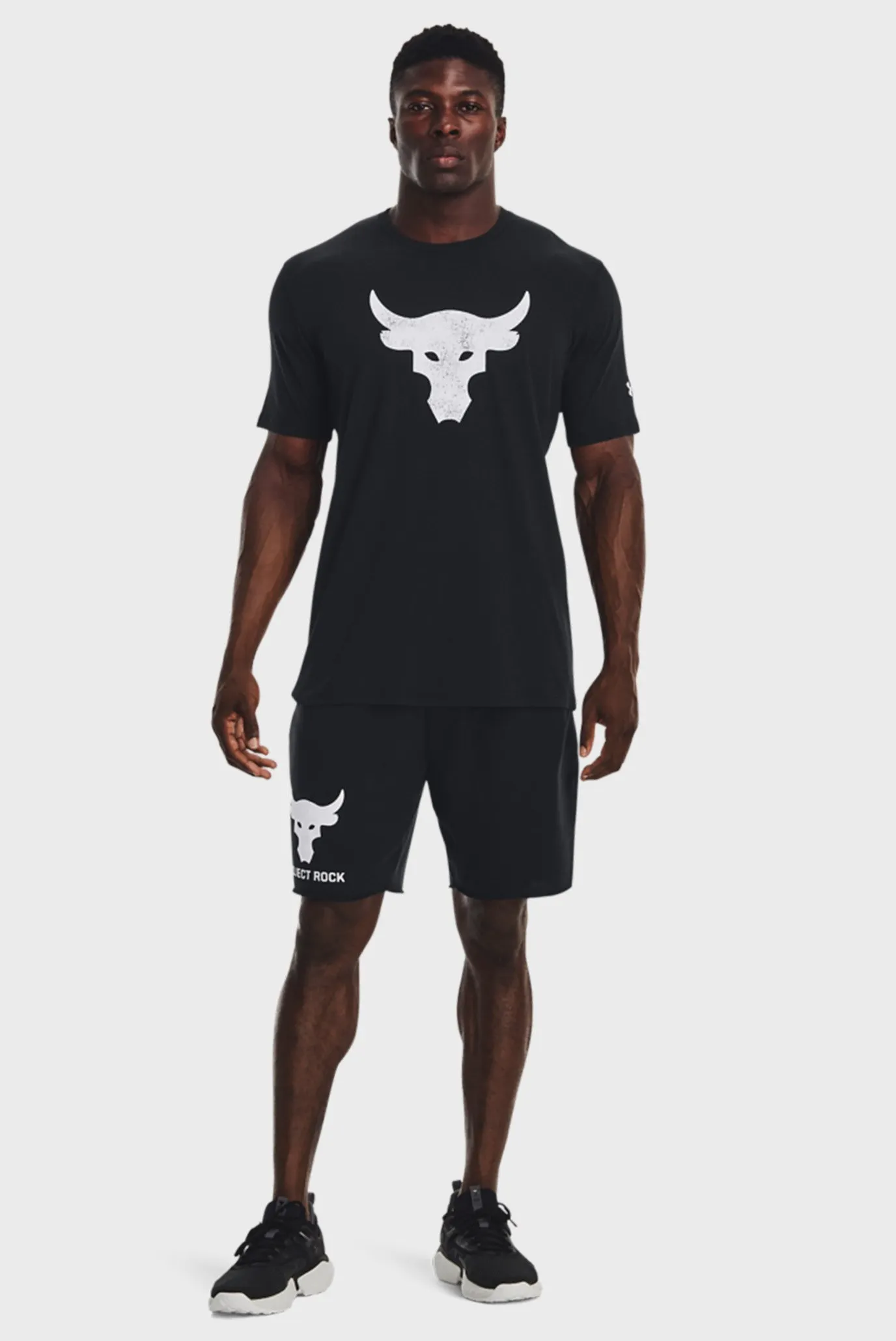 Мужская черная футболка UA PJT ROCK BRAHMA BULL SS 2