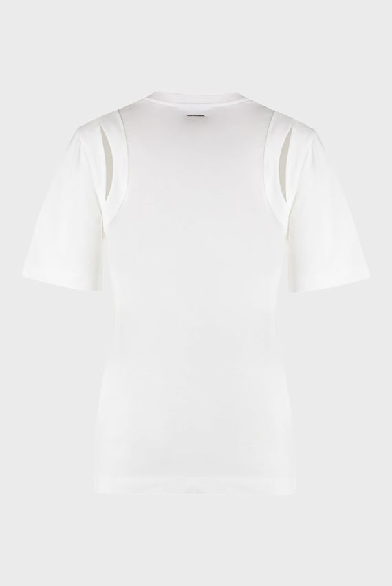 Женский белый топ REGULAR SHOULDER CUT OUT