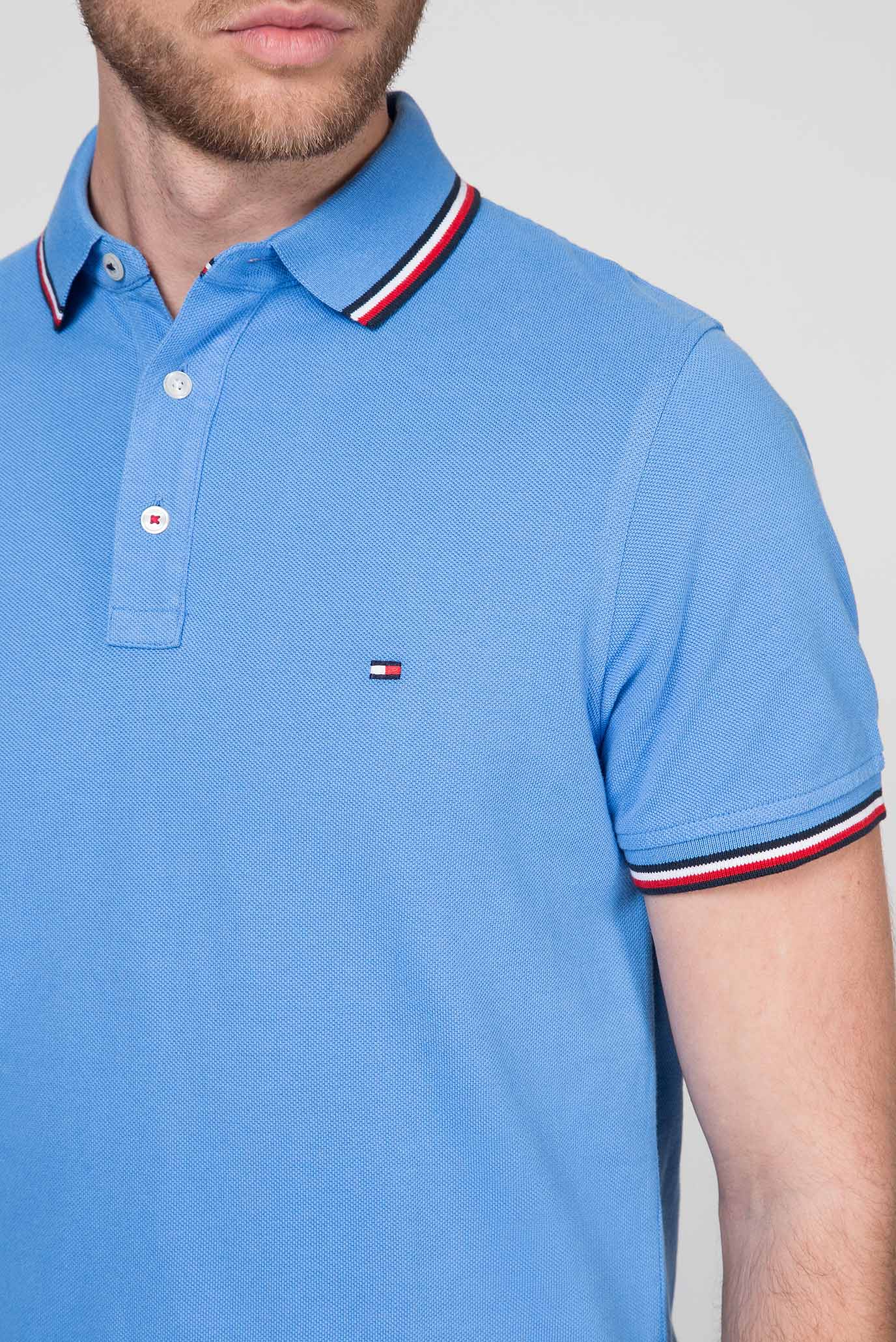 Мужское голубое поло TOMMY 9