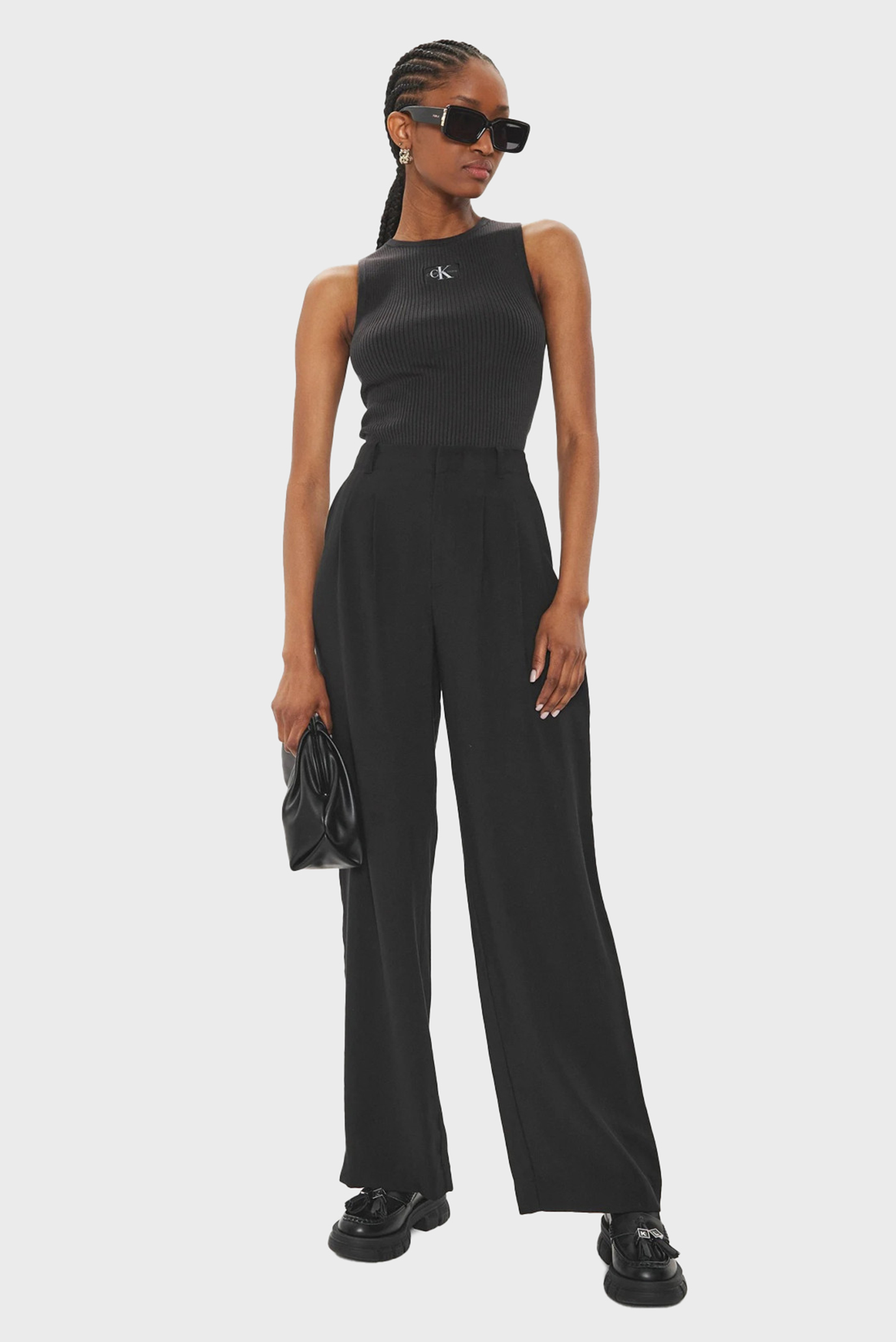 Женские черные брюки VISCOSE RELAXED 5