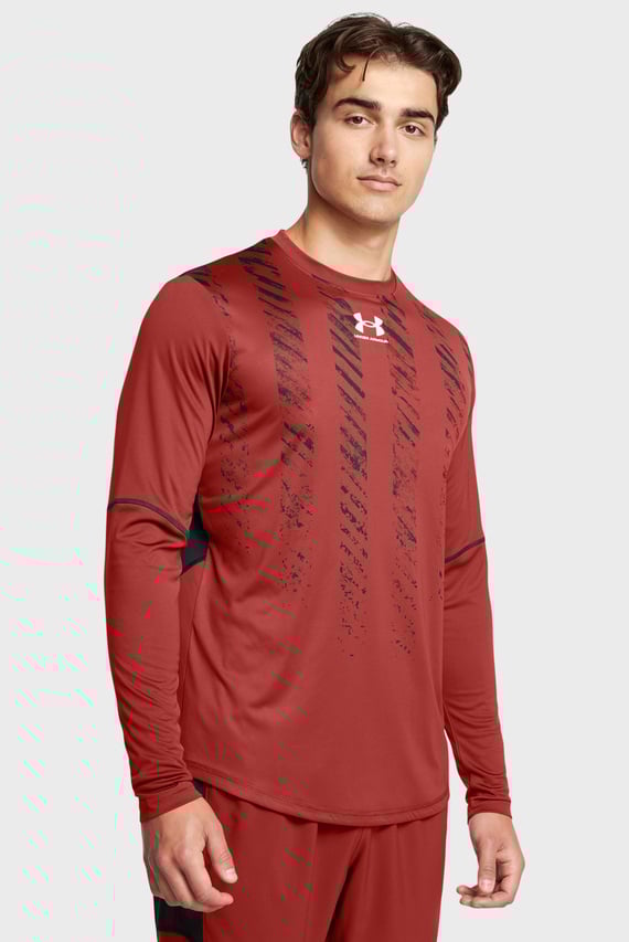 Мужской красный лонгслив UA M's Ch. Pro LS Jersey