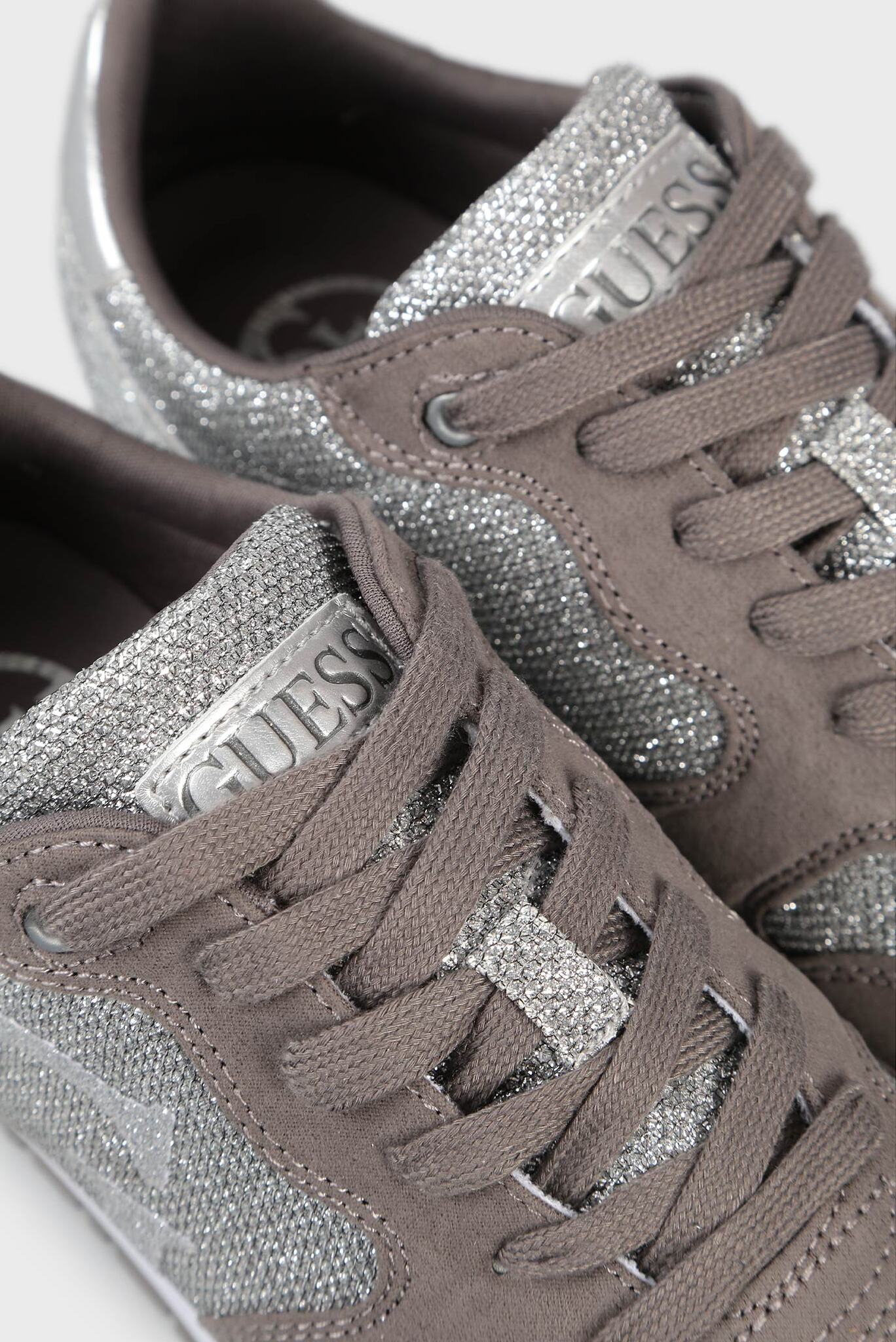 Женские серебристые кроссовки 5