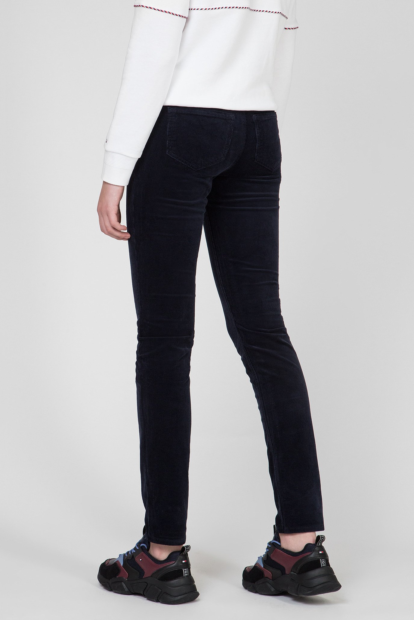 Женские темно-синие вельветовые брюки ROME STRAIGHT RW MAYA 8