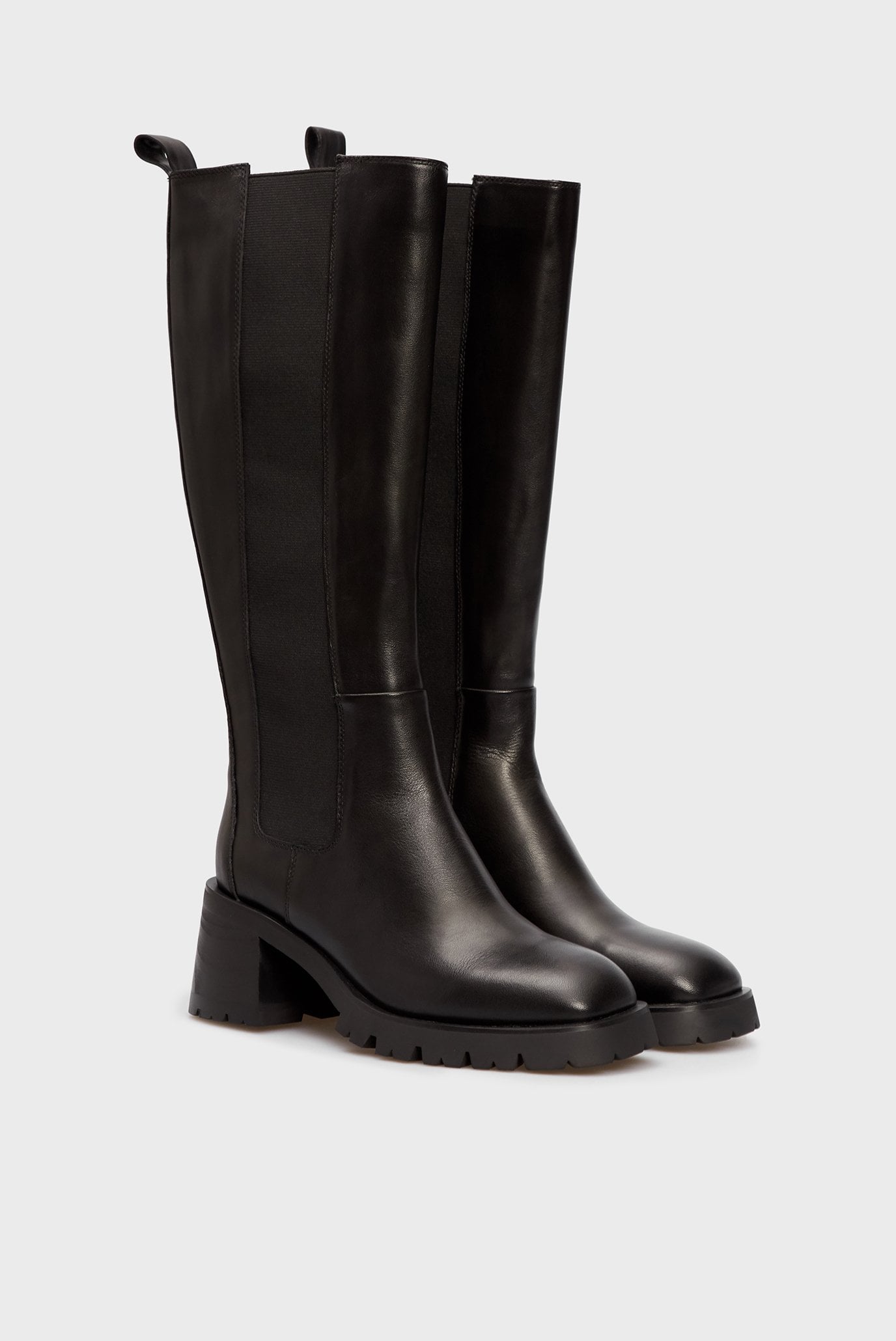 Женские черные кожаные сапоги Scilly 3