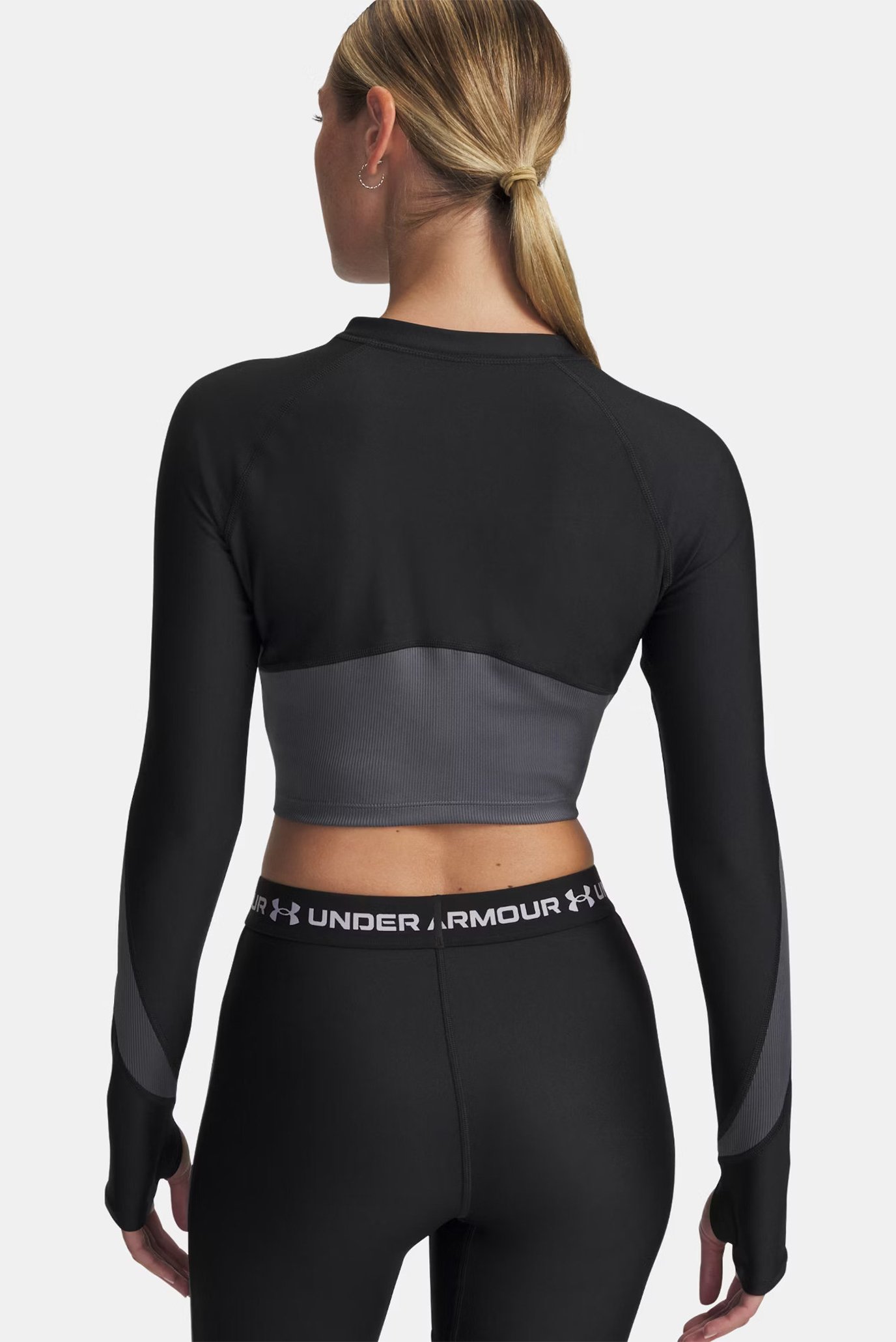 Лонгслив UA HG Rib 1 4 Zip 3