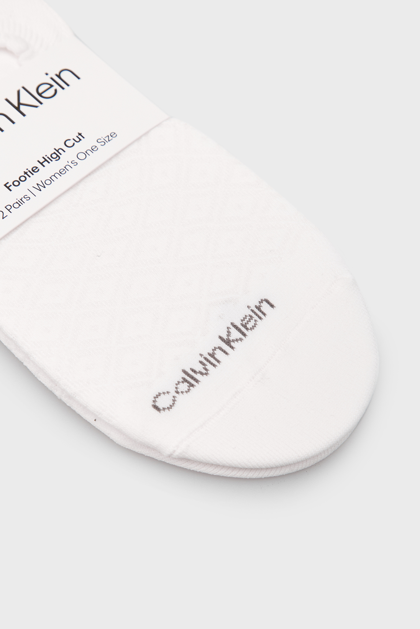 Следы CK WOMEN FOOTIE HIGH CUT 2P DI 2