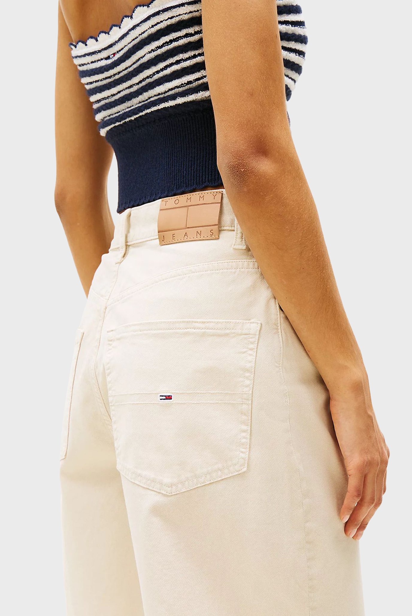 Женские бежевые джинсовые шорты GMD BERMUDA SHORT 4