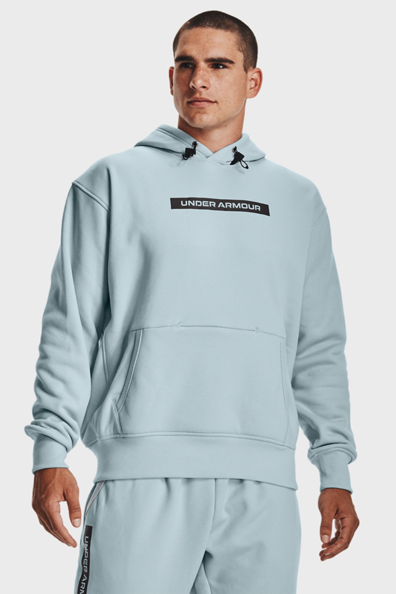 Мужское голубое худи UA DNA HOODIE 7