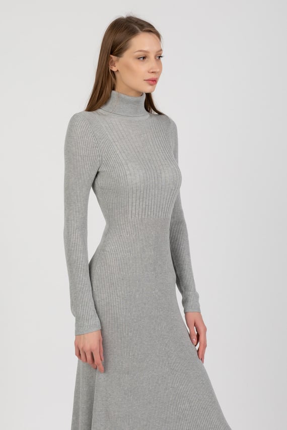 Платье LYOCELL SILK RIB ROLL-NK DRESS
