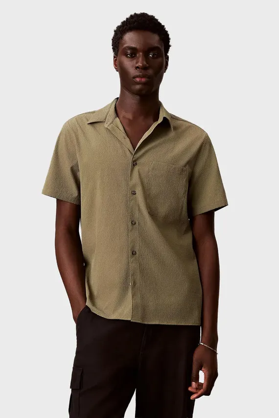 Рубашка с коротким рукавом SS SOLID SEERSUCKER CLASSIC SHIR Calvin Klein