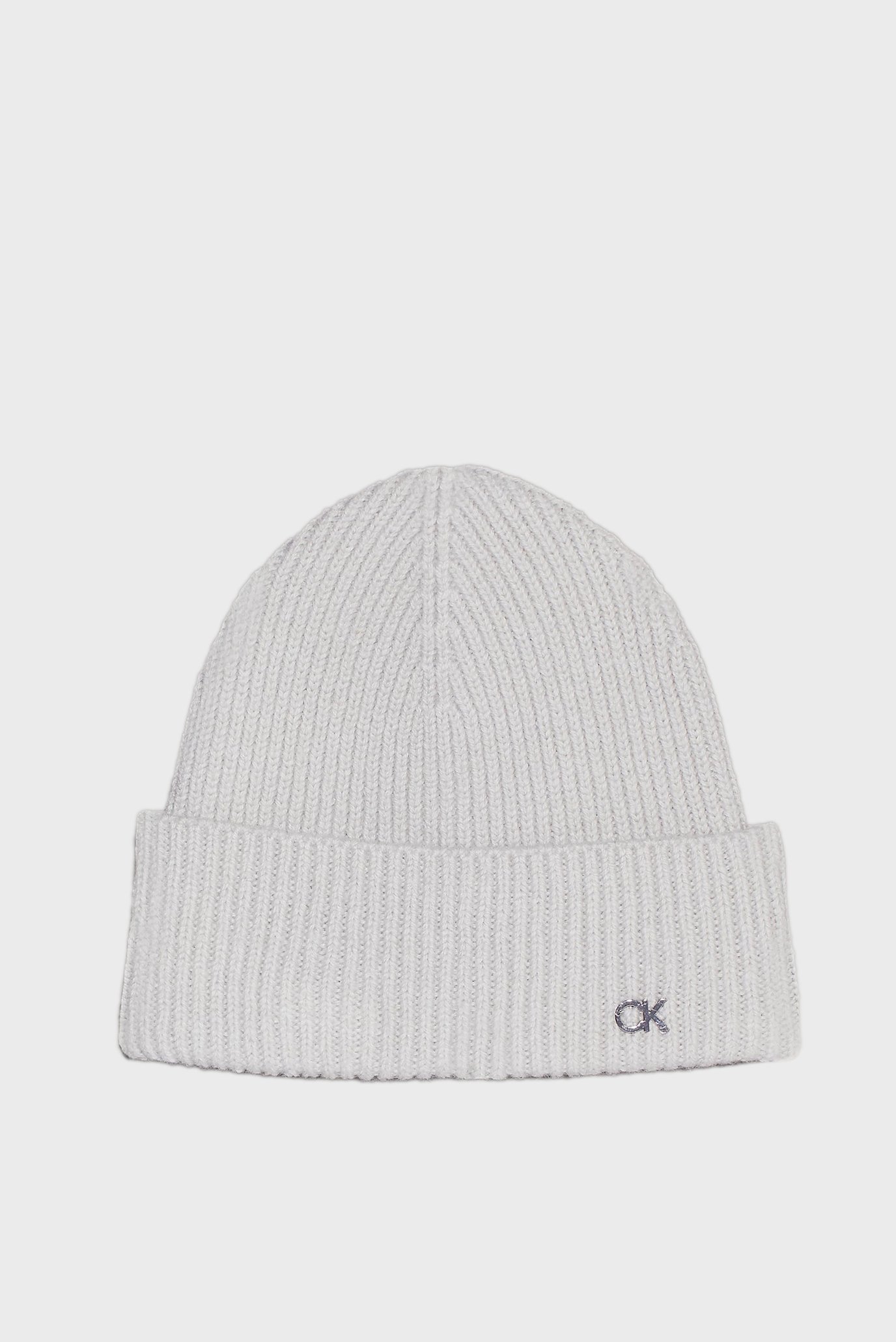 Шапка/CK METAL CHUNKY RIB BEANIE 1