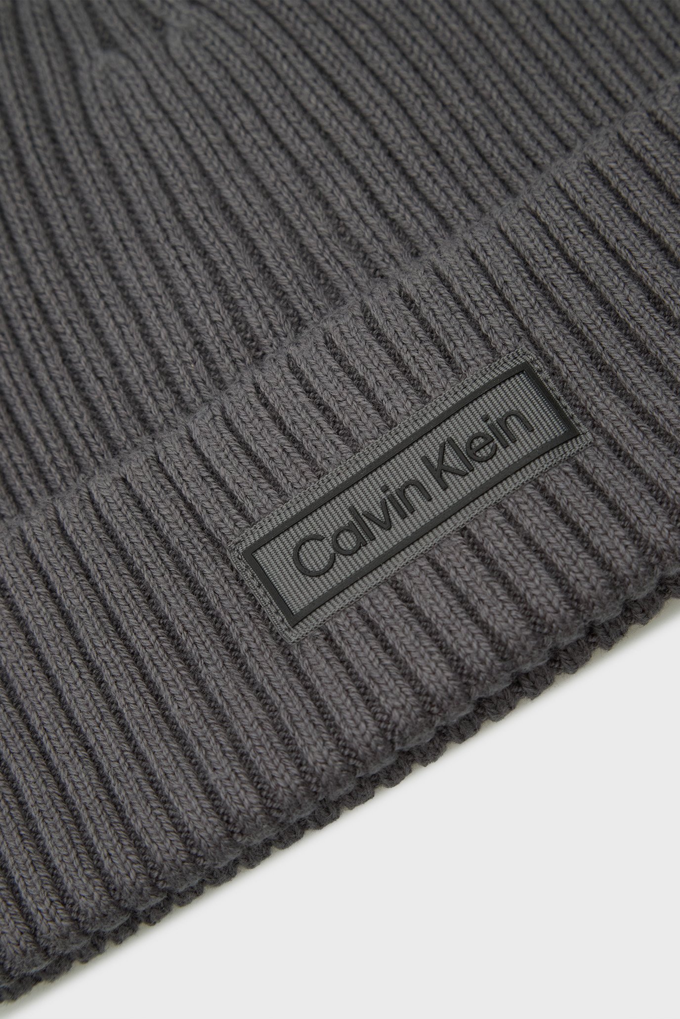 Шапка PATCH CHUNKY RIB COTTON BEANIE 3