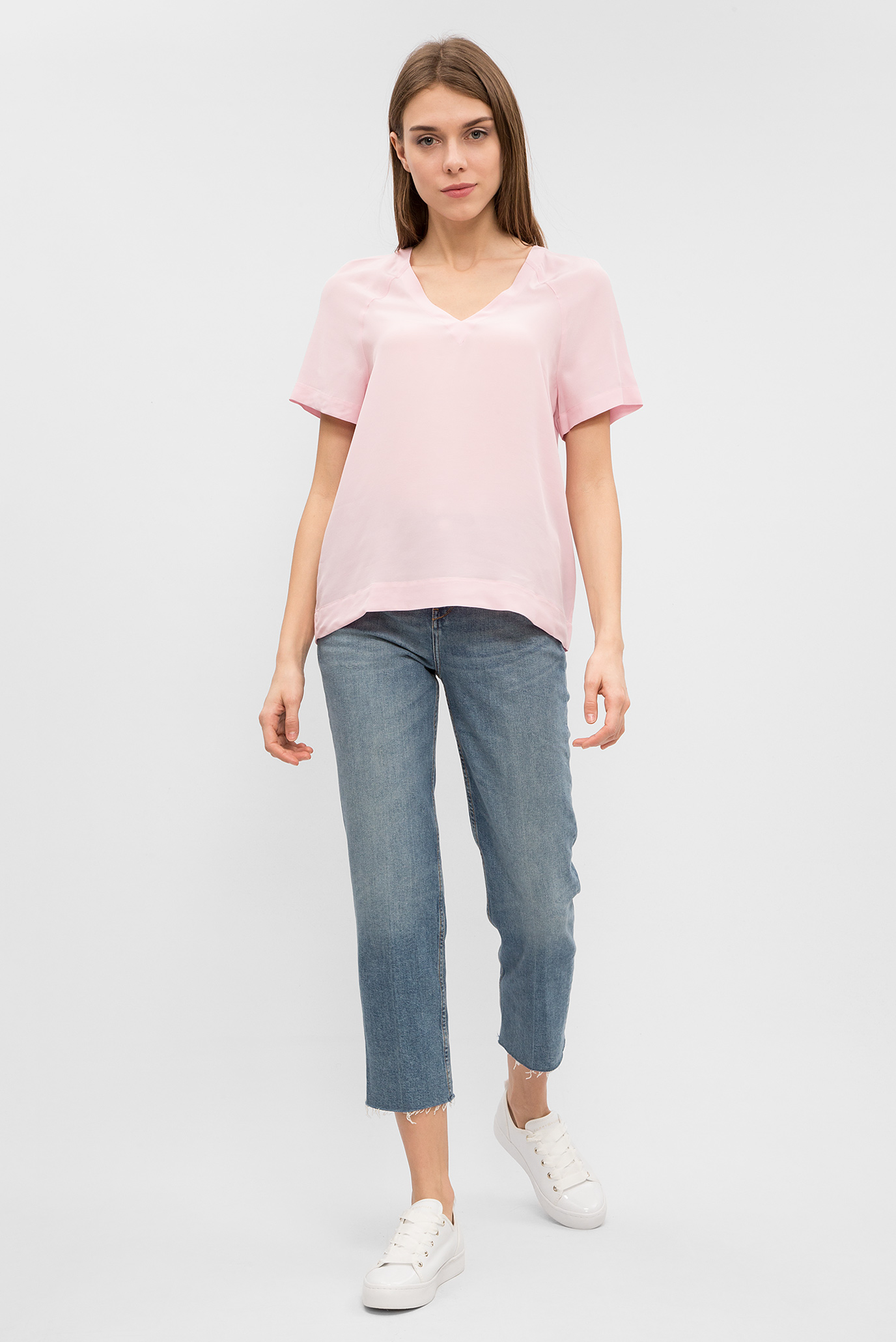 Женская розовая блуза 10