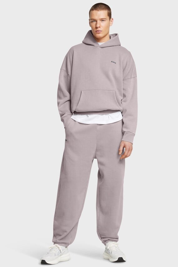 Мужские серые спортивные брюки UA Icon HWT Flc Wash OS Pant