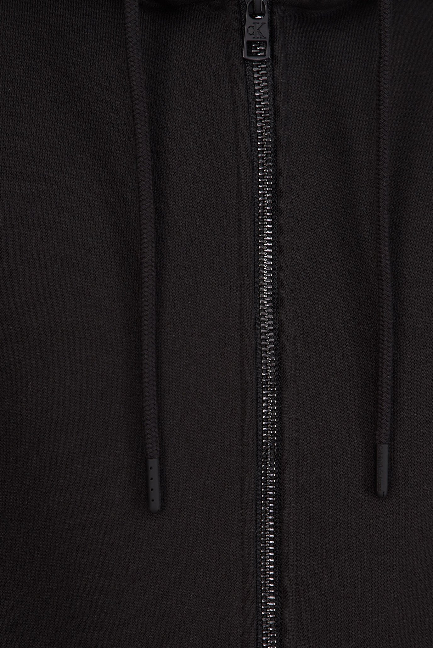 Мужское черное худи LOGO TAPE ZIP THROUGH HOODIE 5