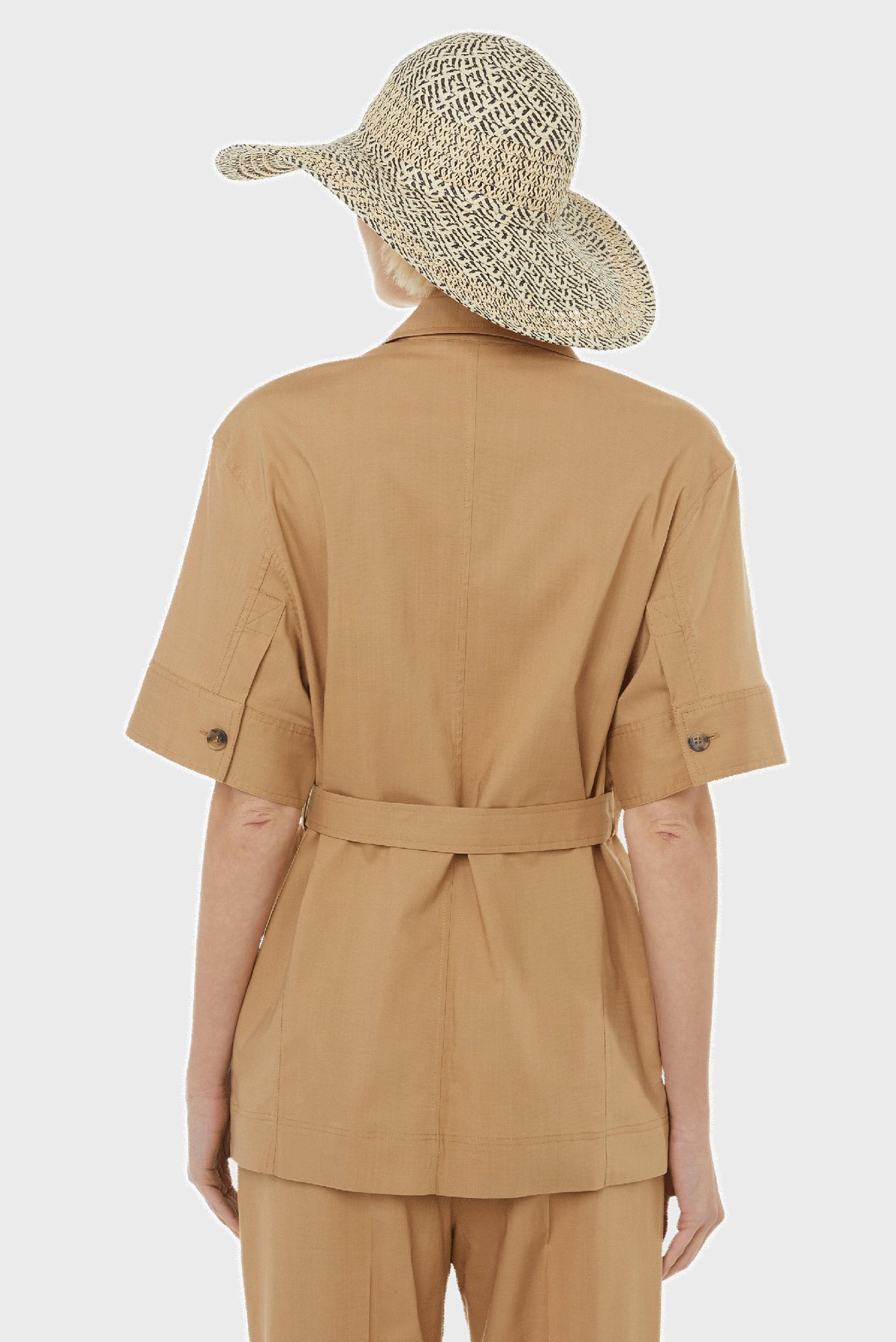 Женская бежевая рубашка SOFT TAILORED 4