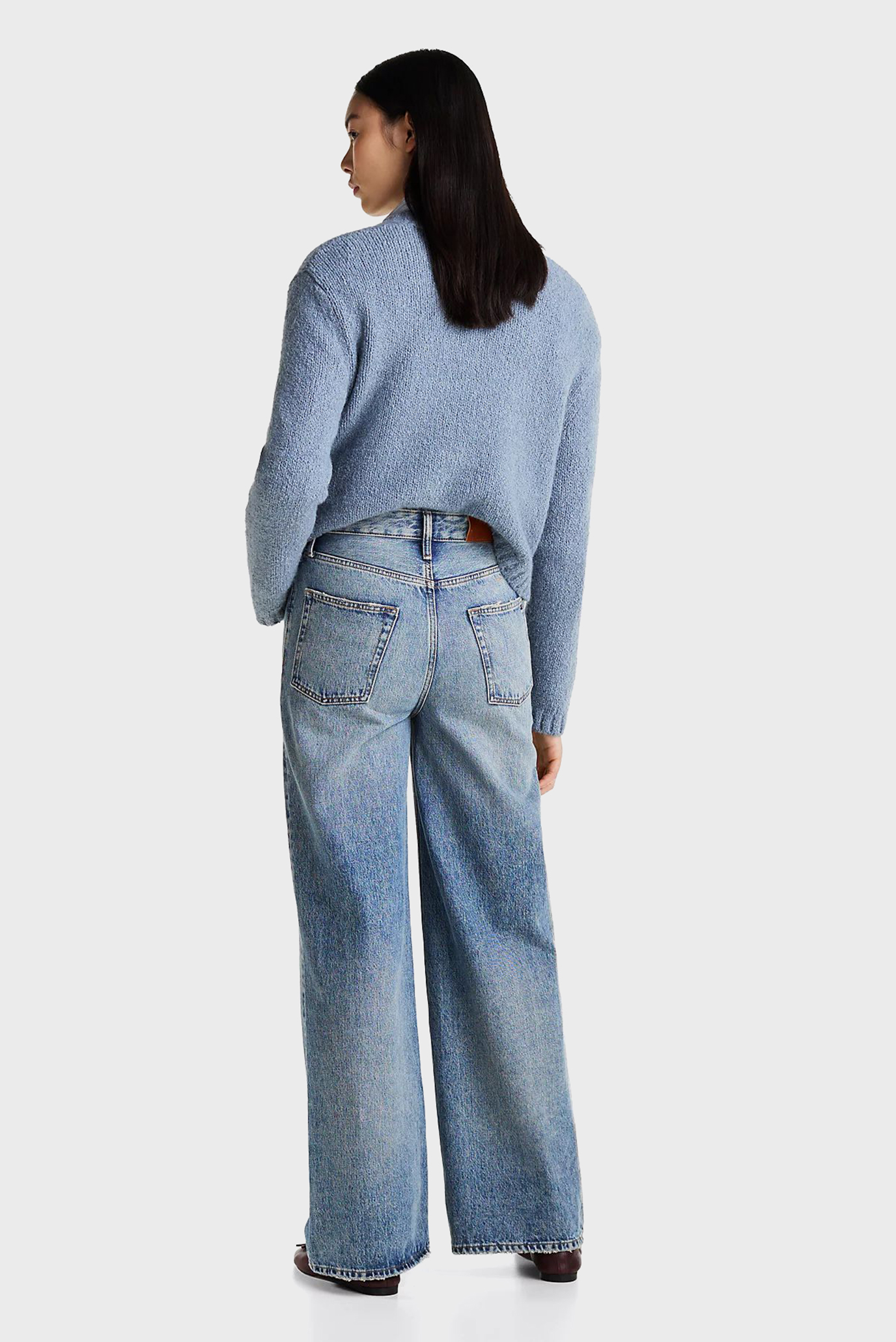 Женские голубые джинсы WIDE LEG HW SAM 3