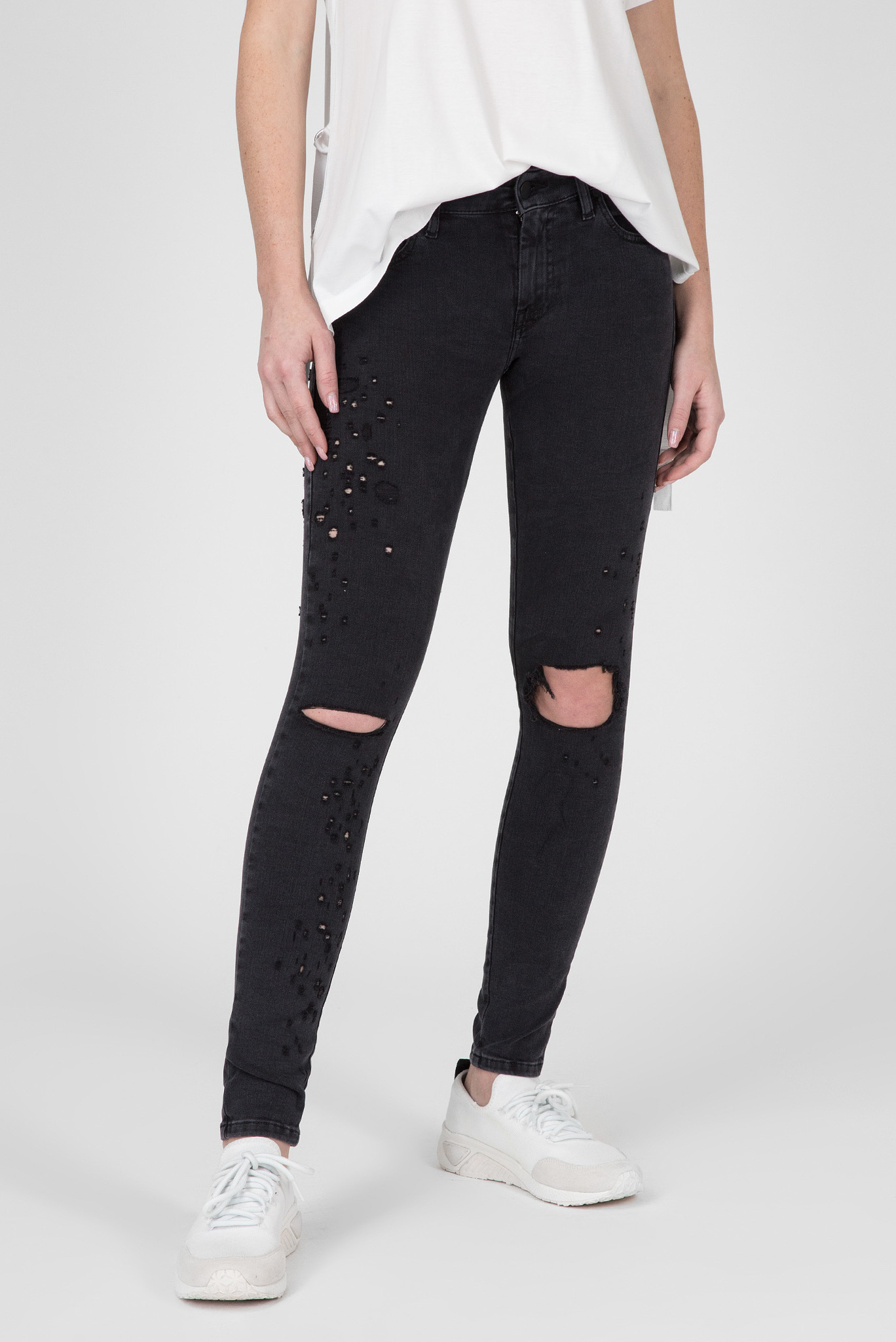 Женские черные джинсы SLANDY 1