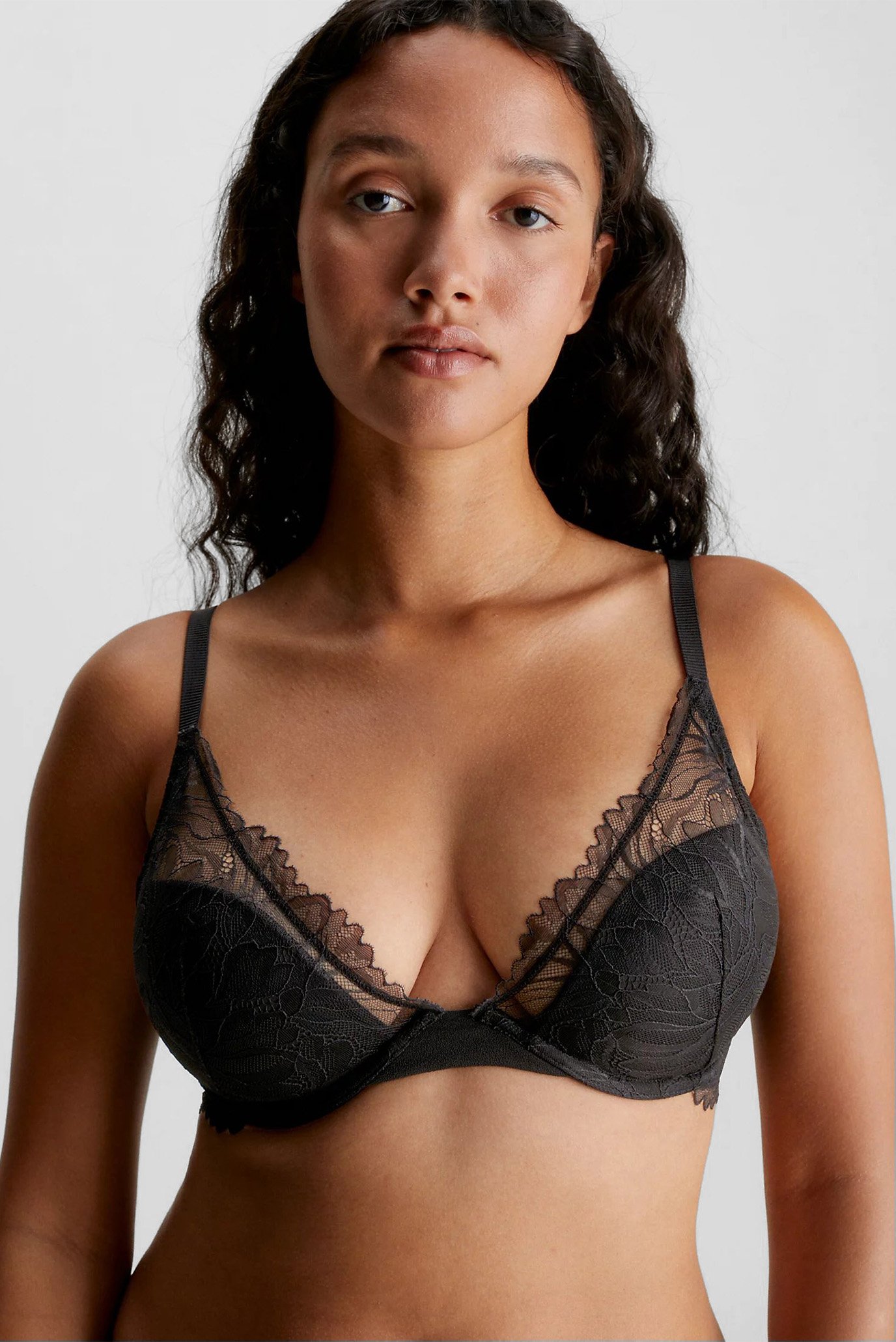 Женский черный бюстгальтер LIGHTLY LINED PLUNGE 5