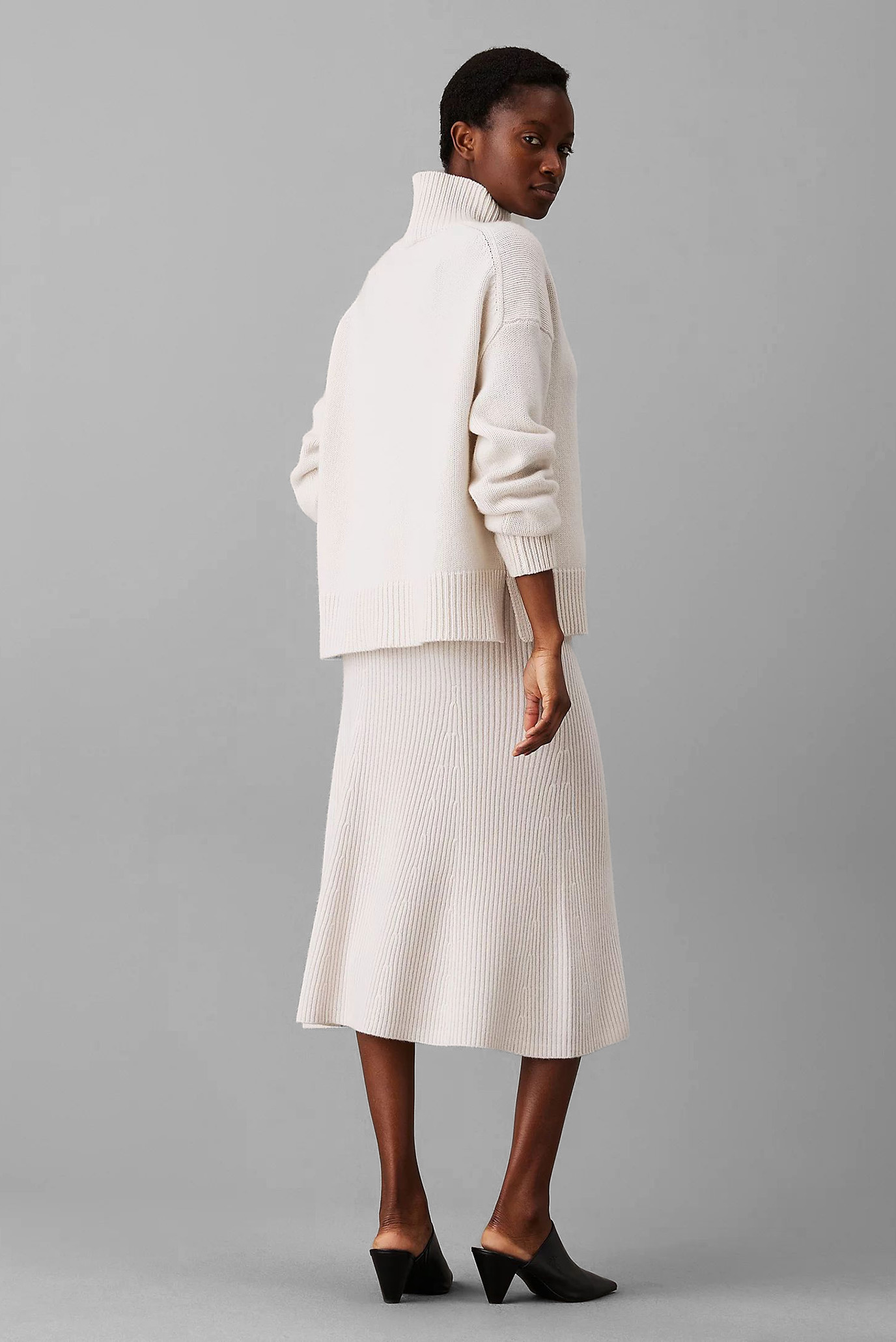 Юбка RECYCLED WOOL MIDI SKIRT 3