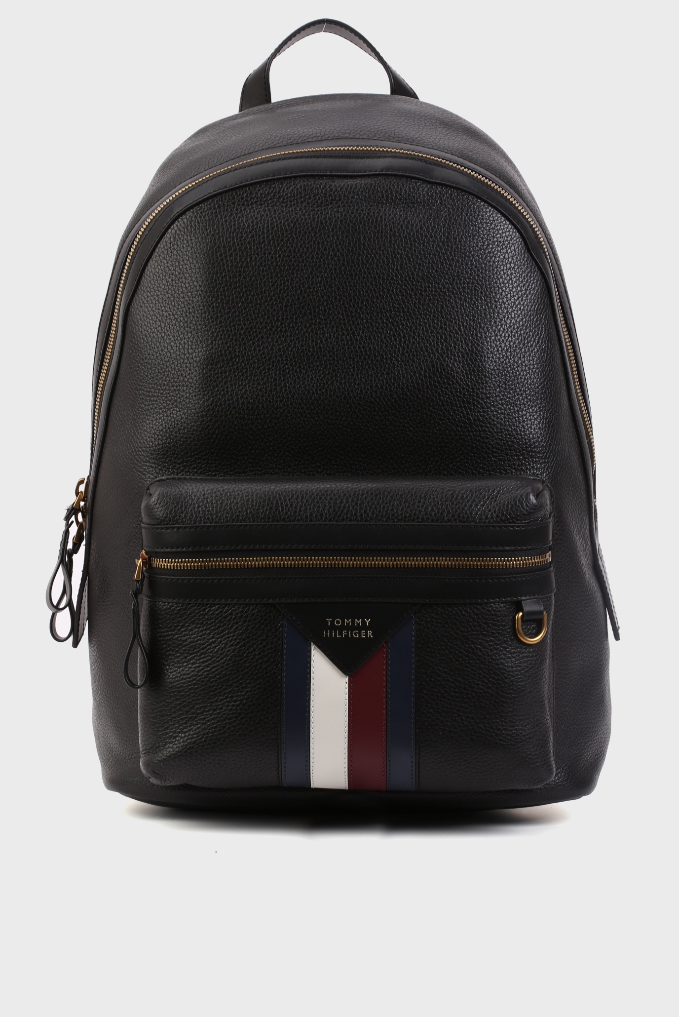 Leather backpack deals tommy hilfiger