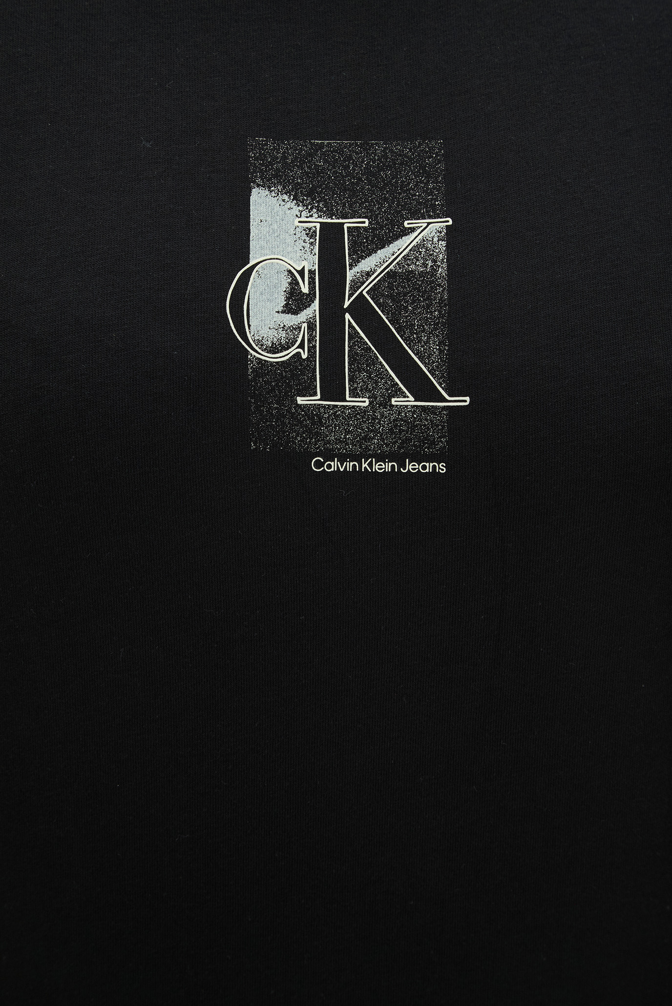 Женская черная футболка DIFFUSED CK REGULAR TEE 3