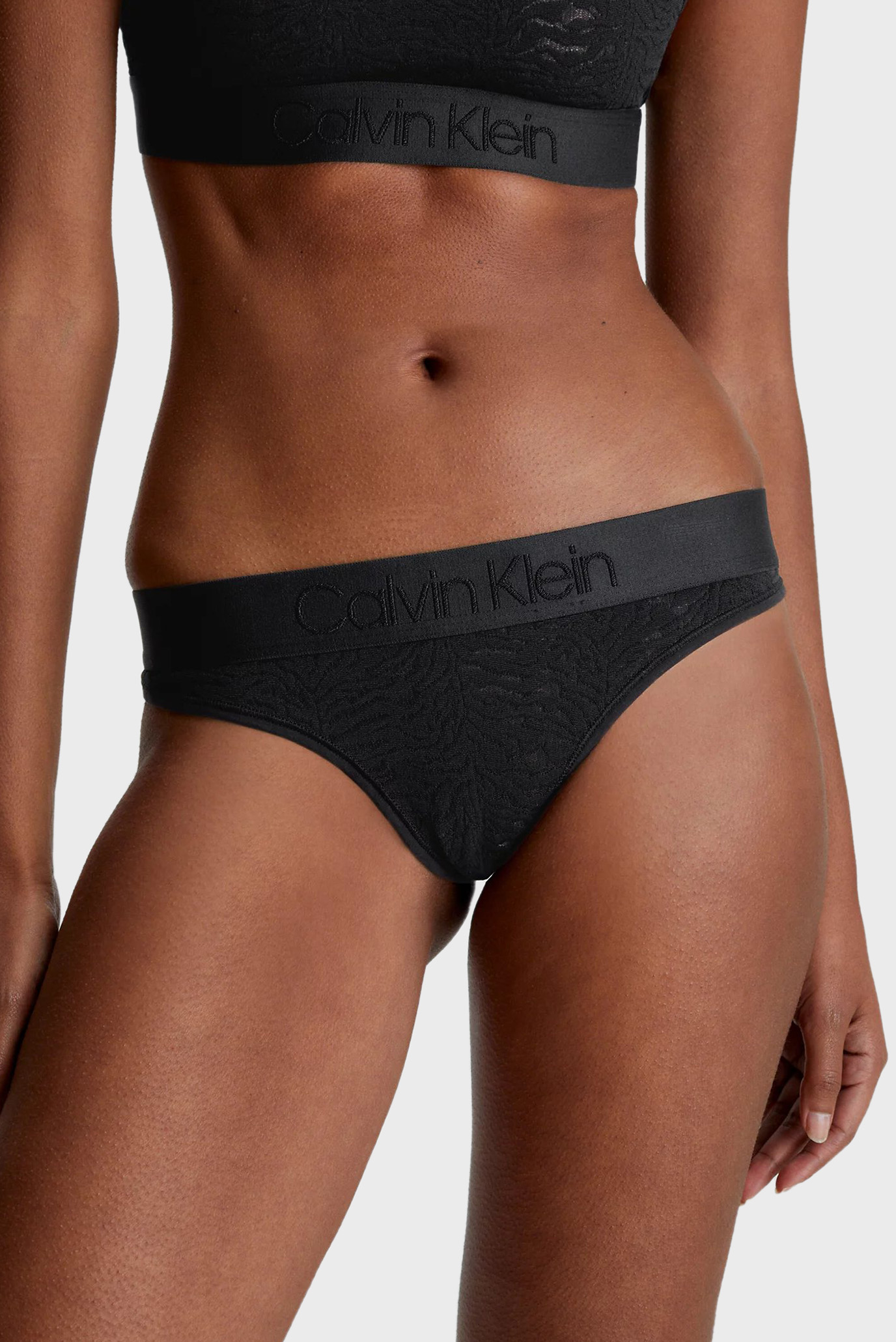 Женские черные трусики THONGCalvin Klein Женские черные трусики THONG 10