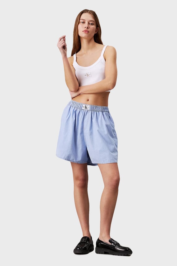 Женские голубые джинсовые шорты DENIM BOXER