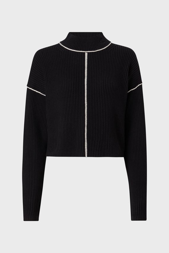 Свитер CONTRAST SEAMING LOOSE SWEATER