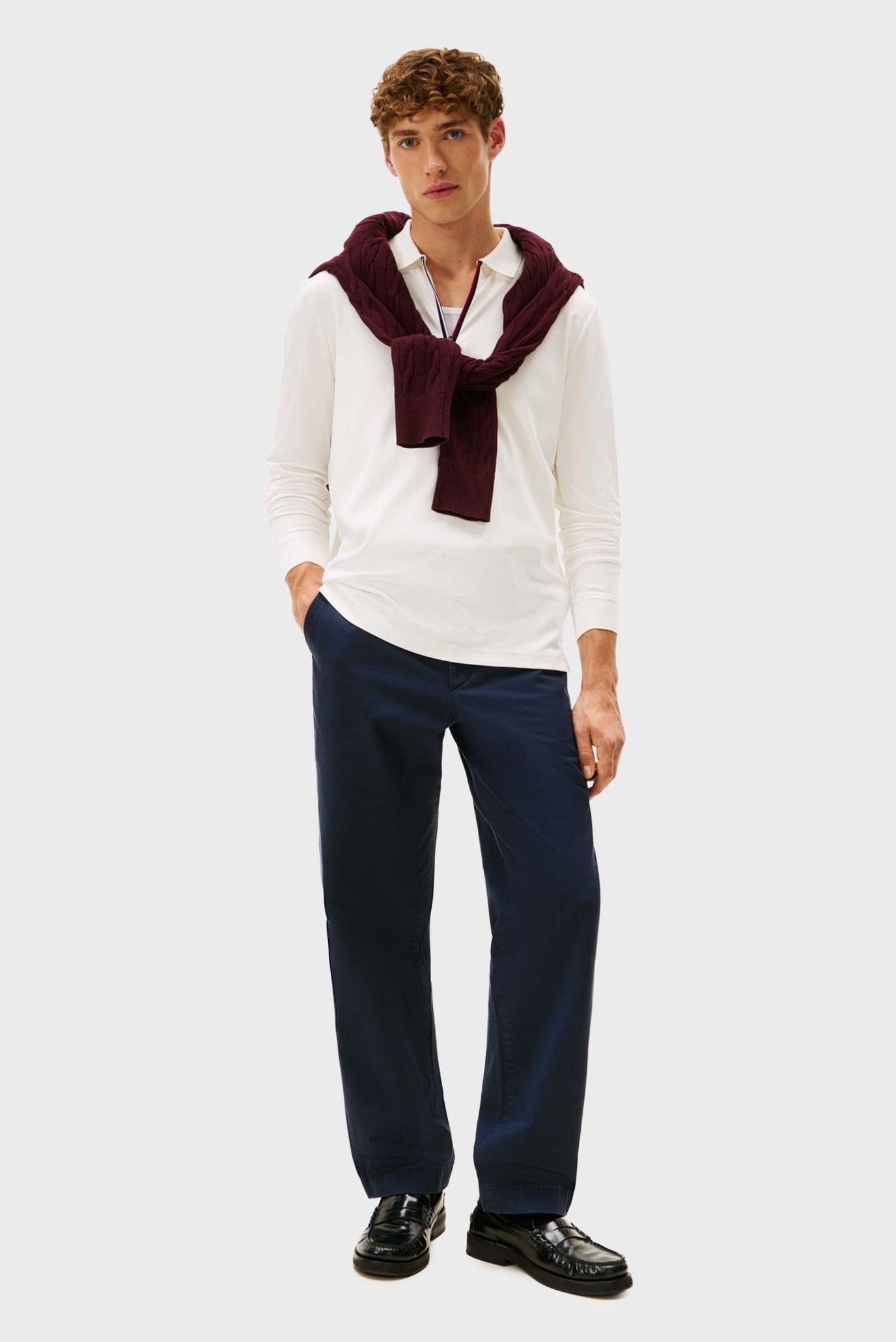 Поло с длинным рукавом LS ZIP INTERLOCK REG POLO 4