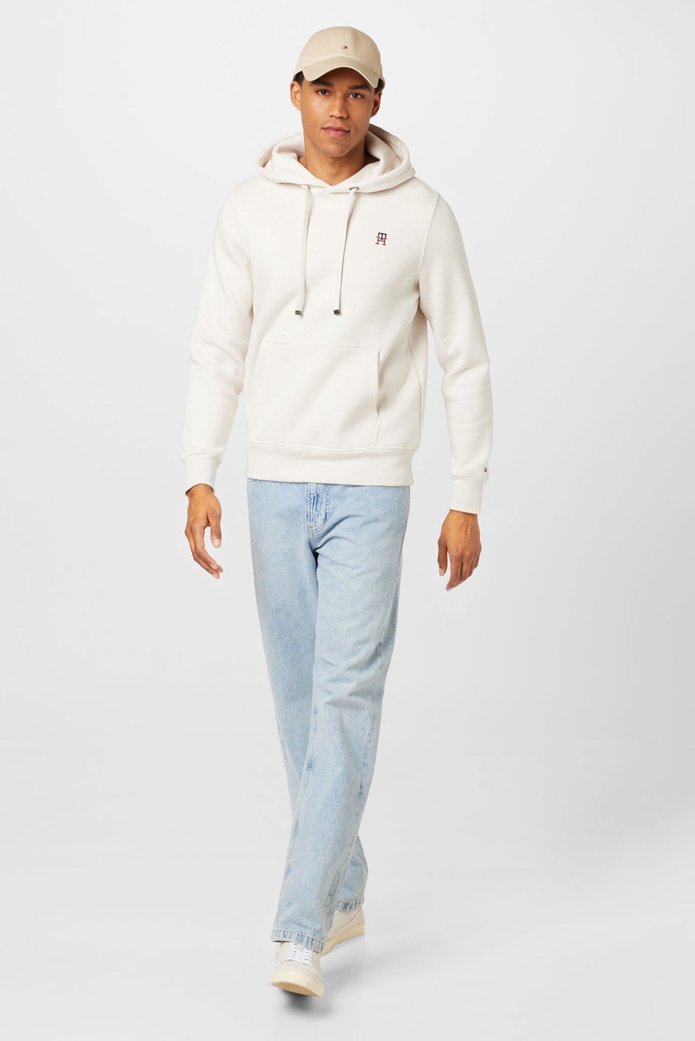 Мужское белое худи SMALL IMD HOODYTommy Hilfiger Мужское белое худи SMALL IMD HOODY 3