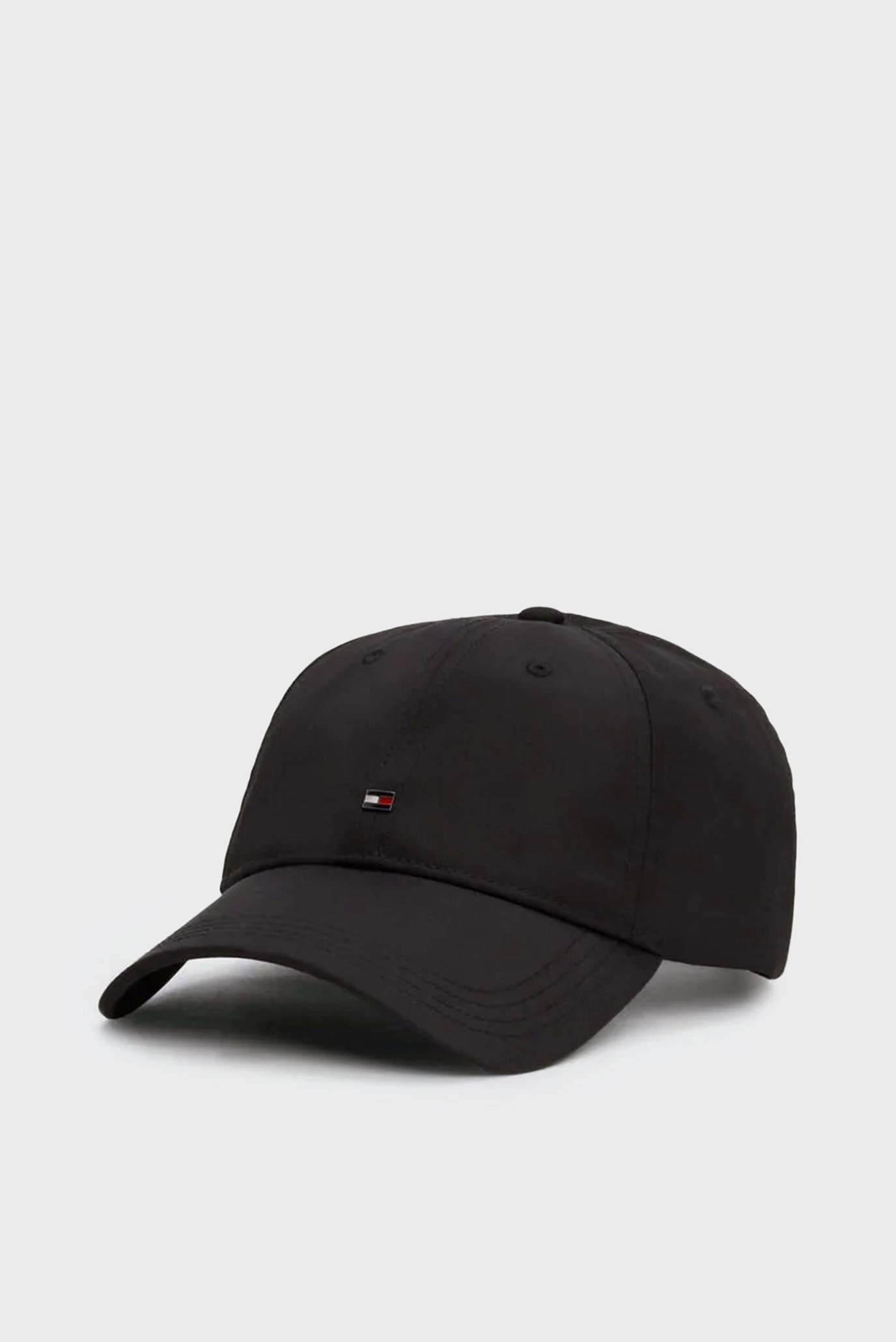 Мужская черная кепка TH FLAG POLY 6 PANEL CAP 1