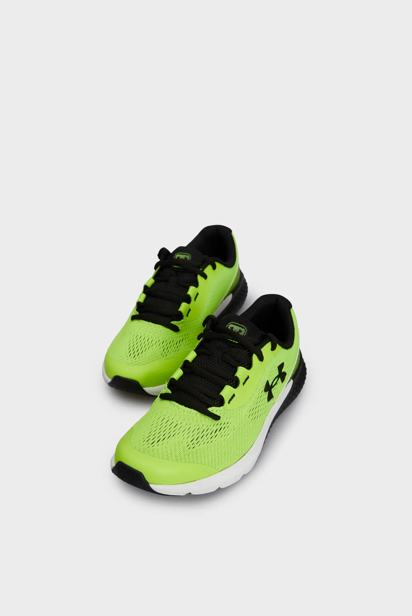 Детские салатовые кроссовки UA BGS Charged Rogue 4 2