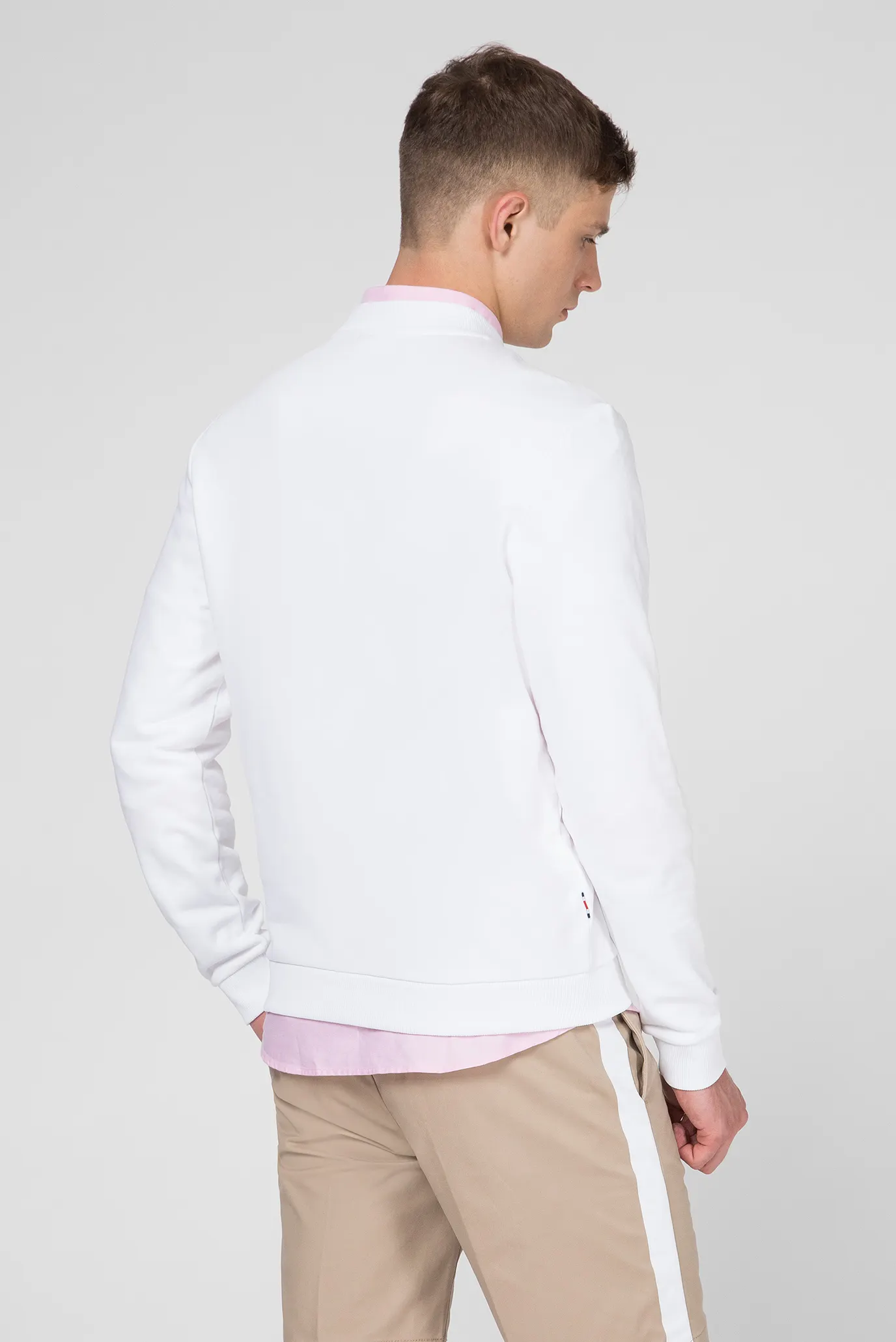 Мужской белый свитшот LEWIS HAMILTON LOGO 8