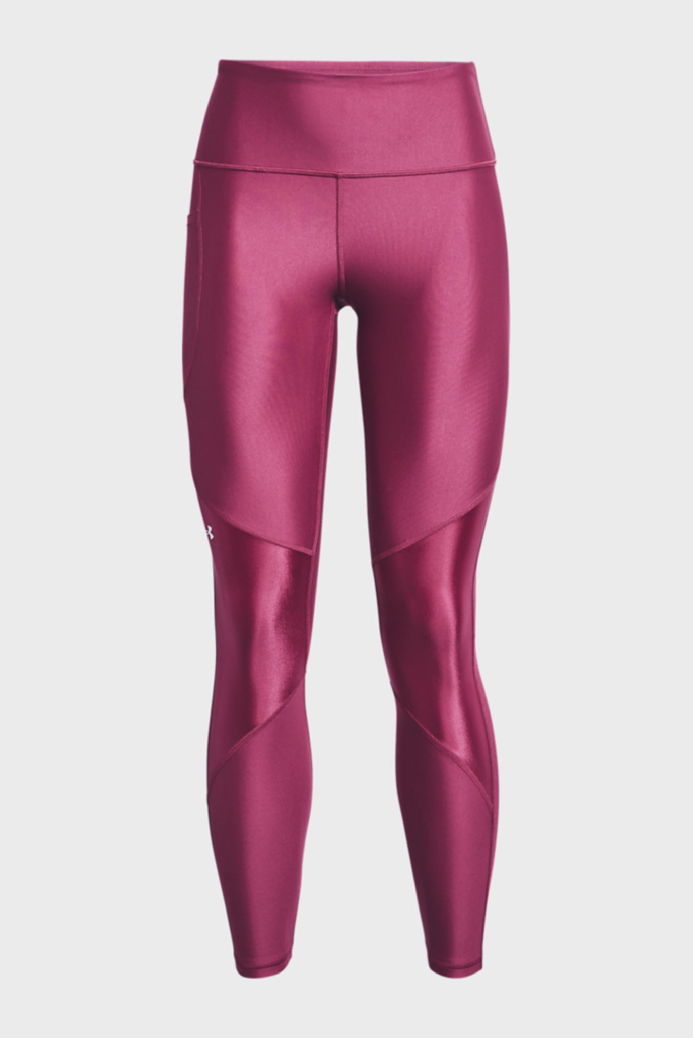 Женские розовые тайтсы UA HG Armour Shine Leg NS-PNK 11