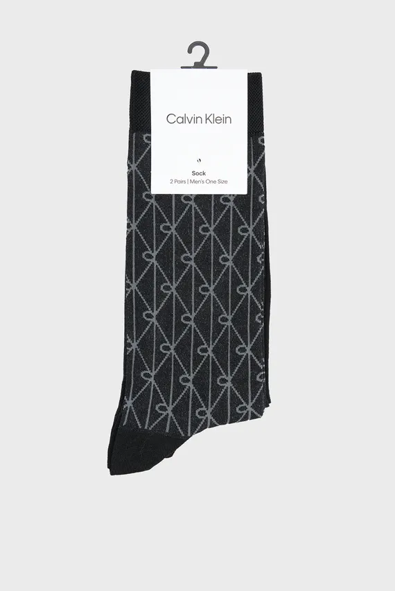 Носки CK MEN SOCK 2P EMBLEM AOP Calvin Klein