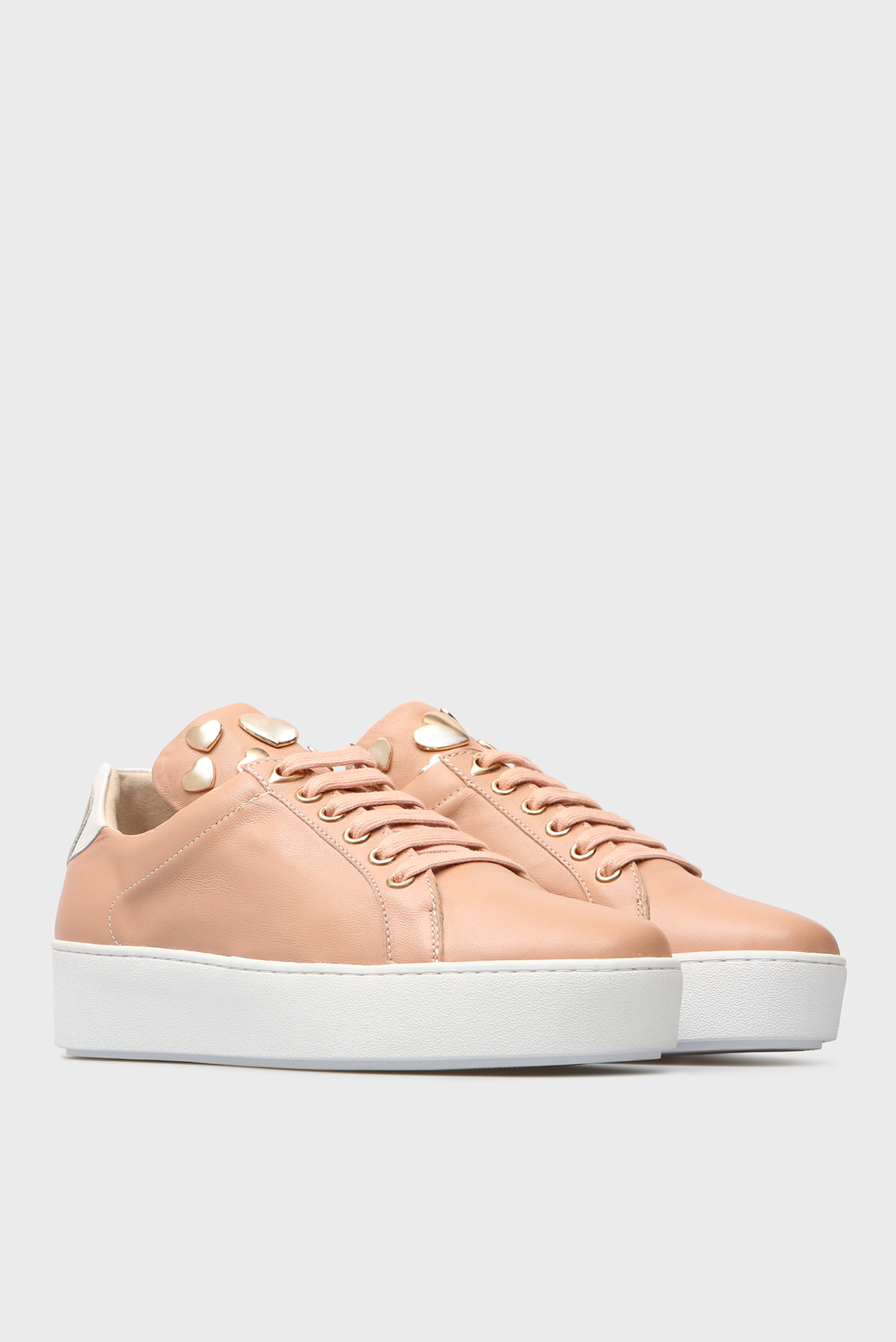 Женские бежевые кожаные сникеры Isabel 7