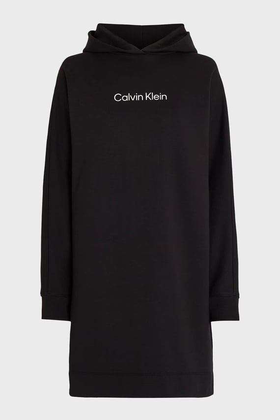 Женское черное платье HERO LOGO HOODIE DRESS