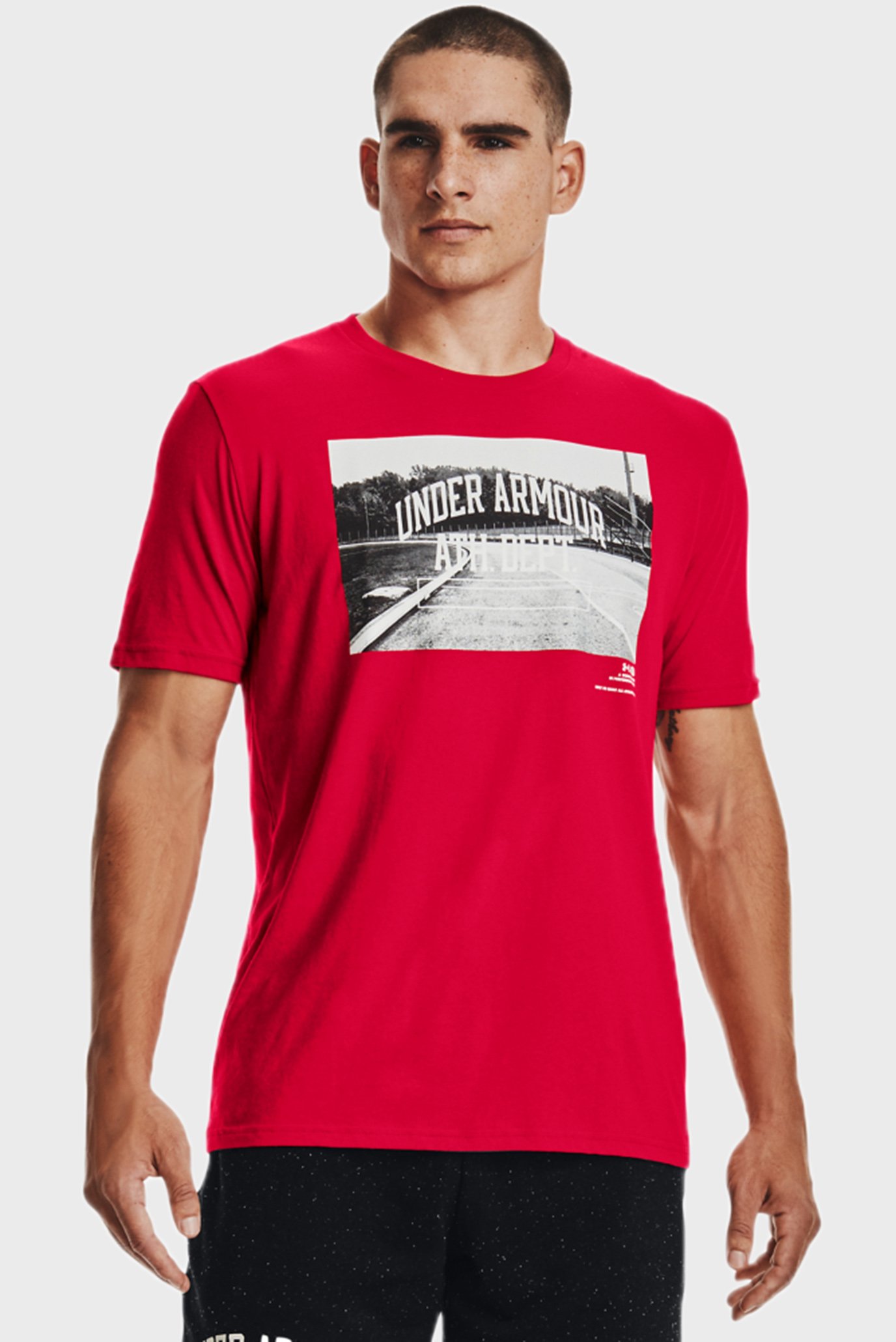 Мужская красная футболка UA ATH DEPT SS 7