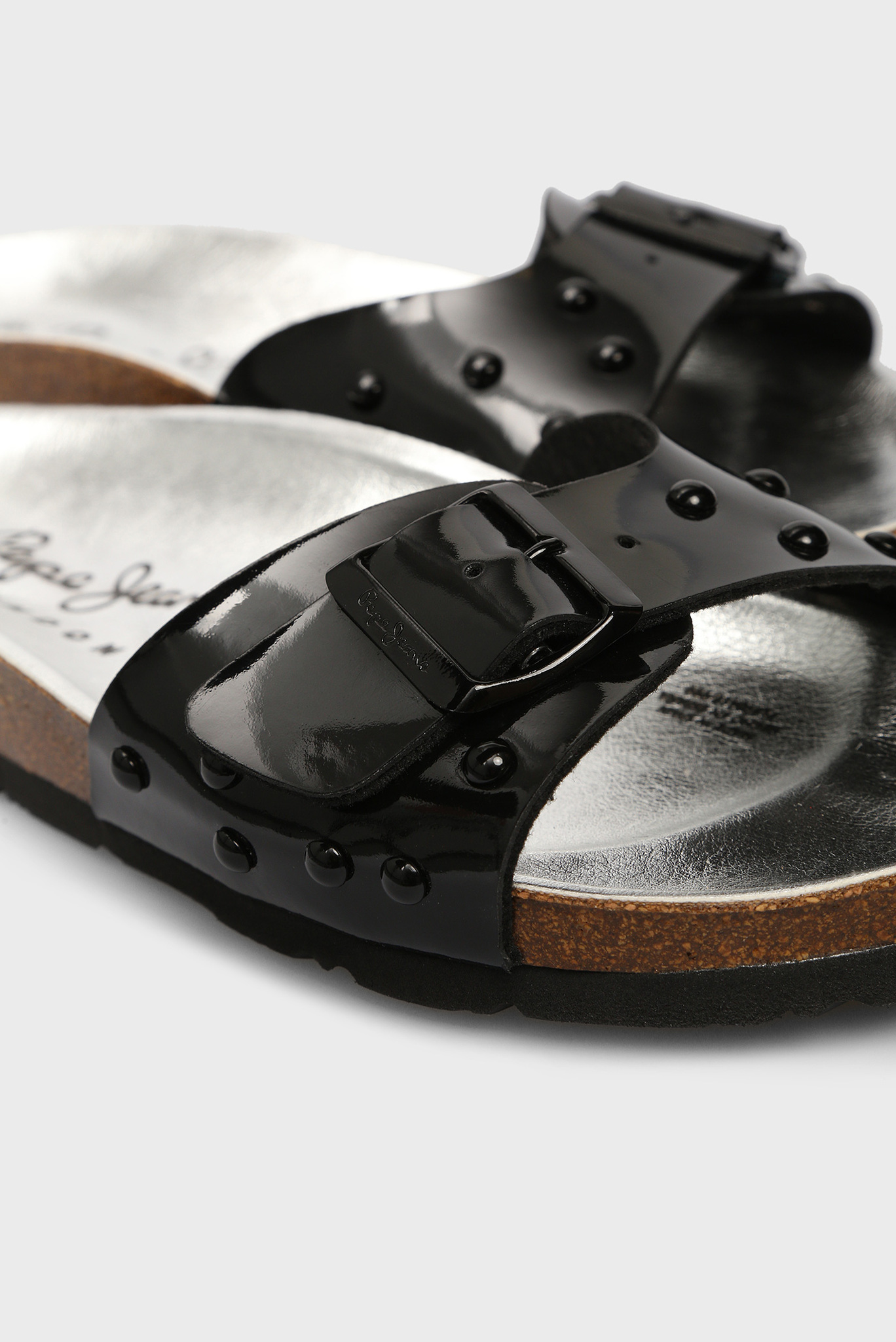 Женские черные слайдеры OBAN STUDS 5